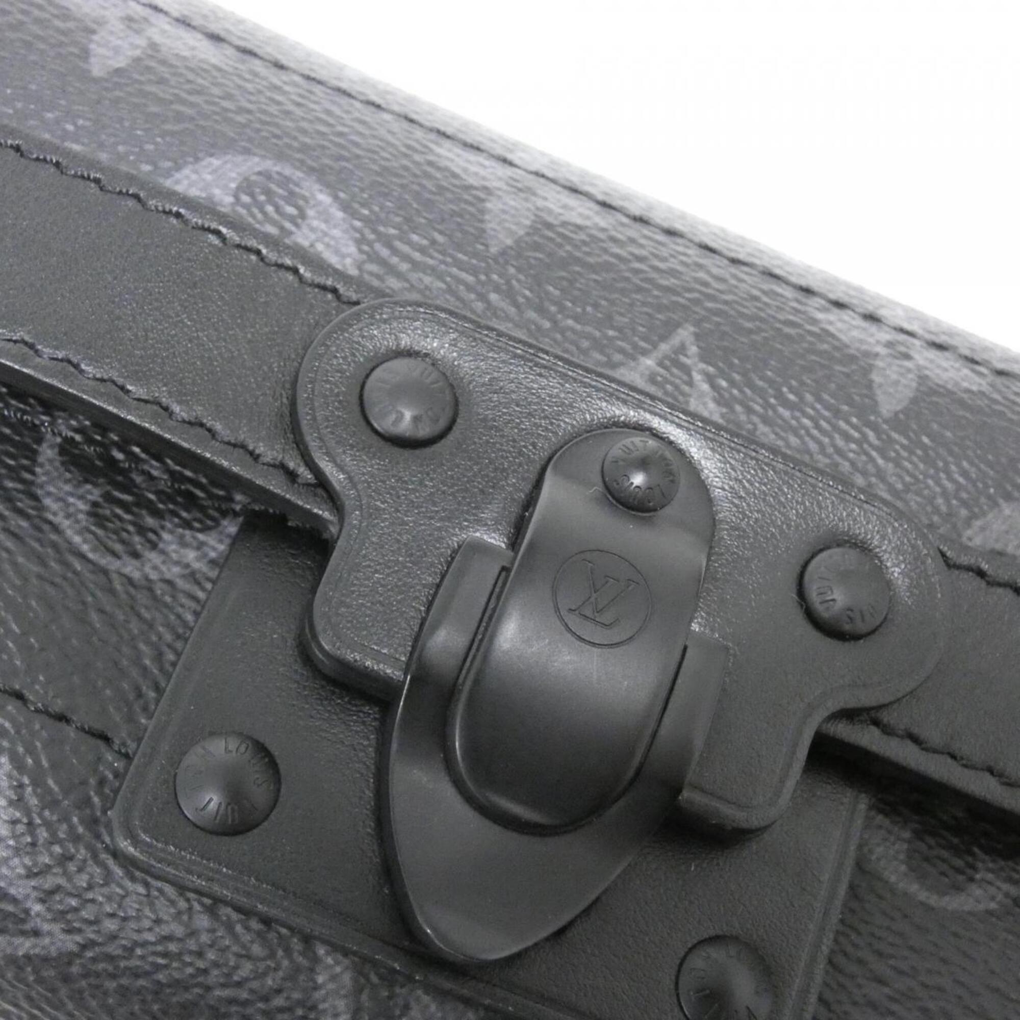 Louis Vuitton Black Coated Canvas Shoulder Bag (Pre-Owned)