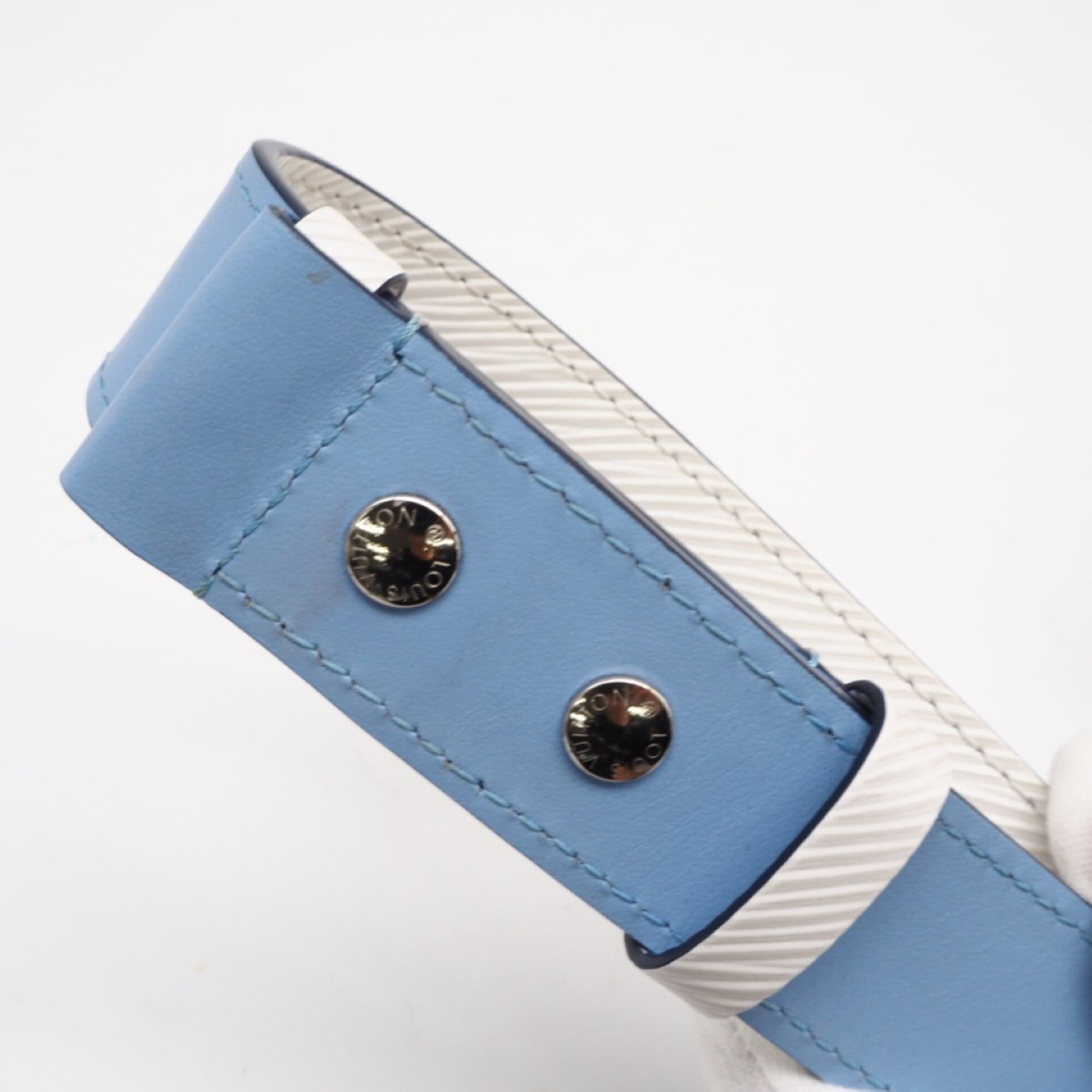 Louis Vuitton Blue White Shoulder Bag (Pre-Owned)