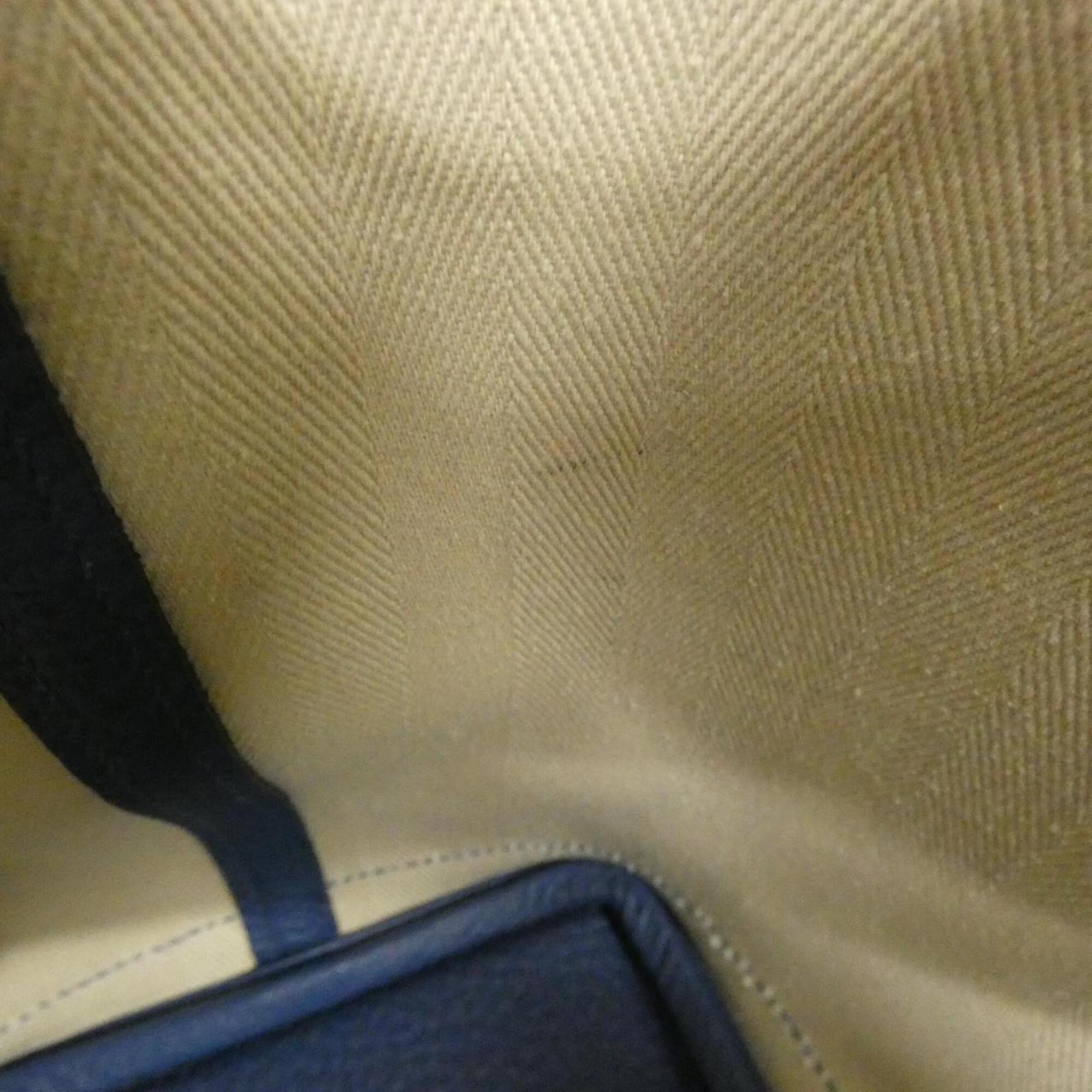 Hermes Garden Colvert Toile Chevron Country Leather Handbag (Pre-Owned)