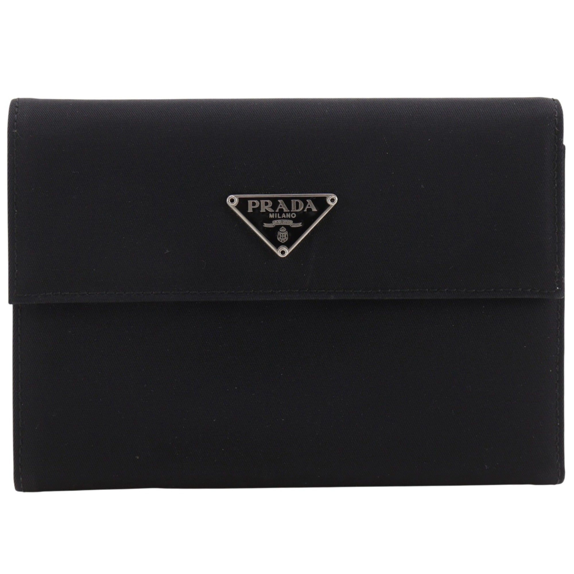 Prada Black Nylon Wallet (Tri-Fold) (Pre-Owned)