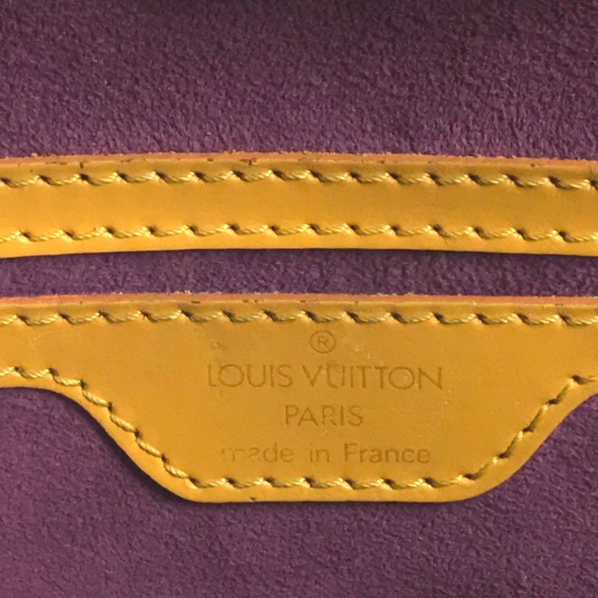Louis Vuitton Yellow Epi Leather Handbag Tote Bag (Pre-Owned)
