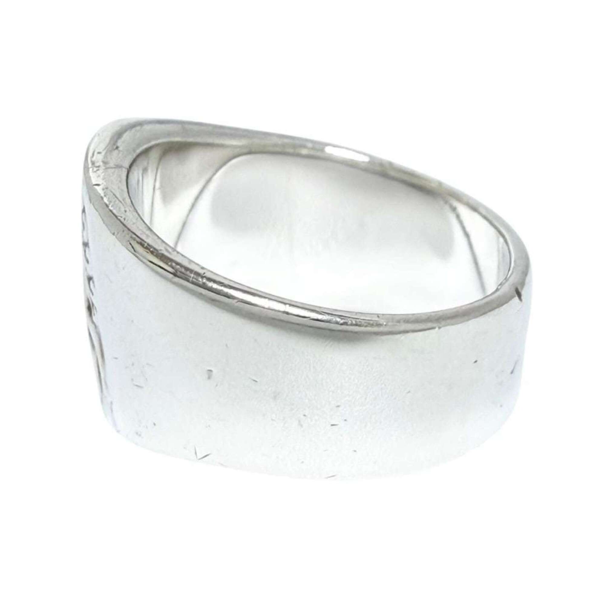 Hermes Silver Silver 925 Band Ring (Pre-Owned)