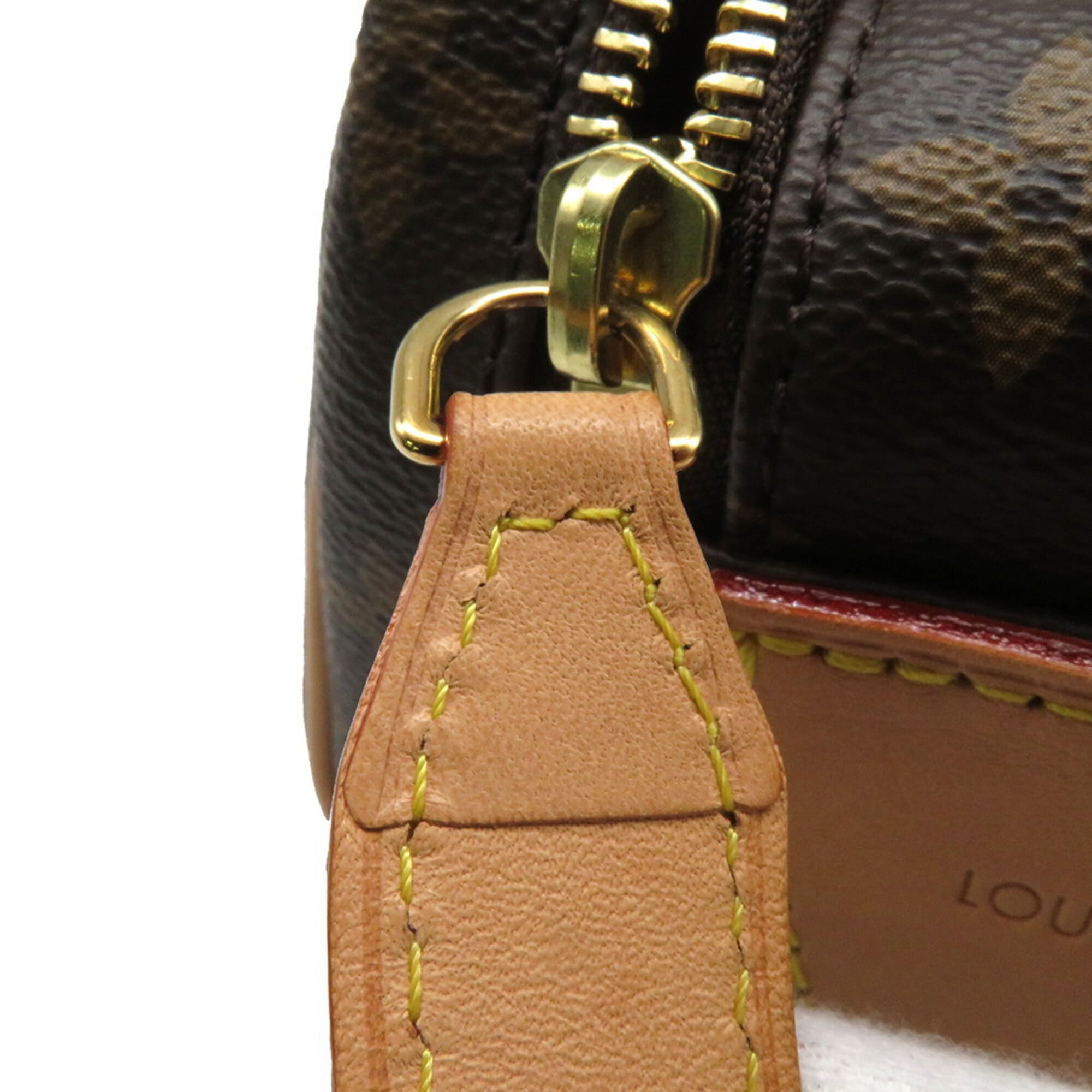 Louis Vuitton Brown Monogram Monogram Clutch Bag Handbag Pouch (Pre-Owned)