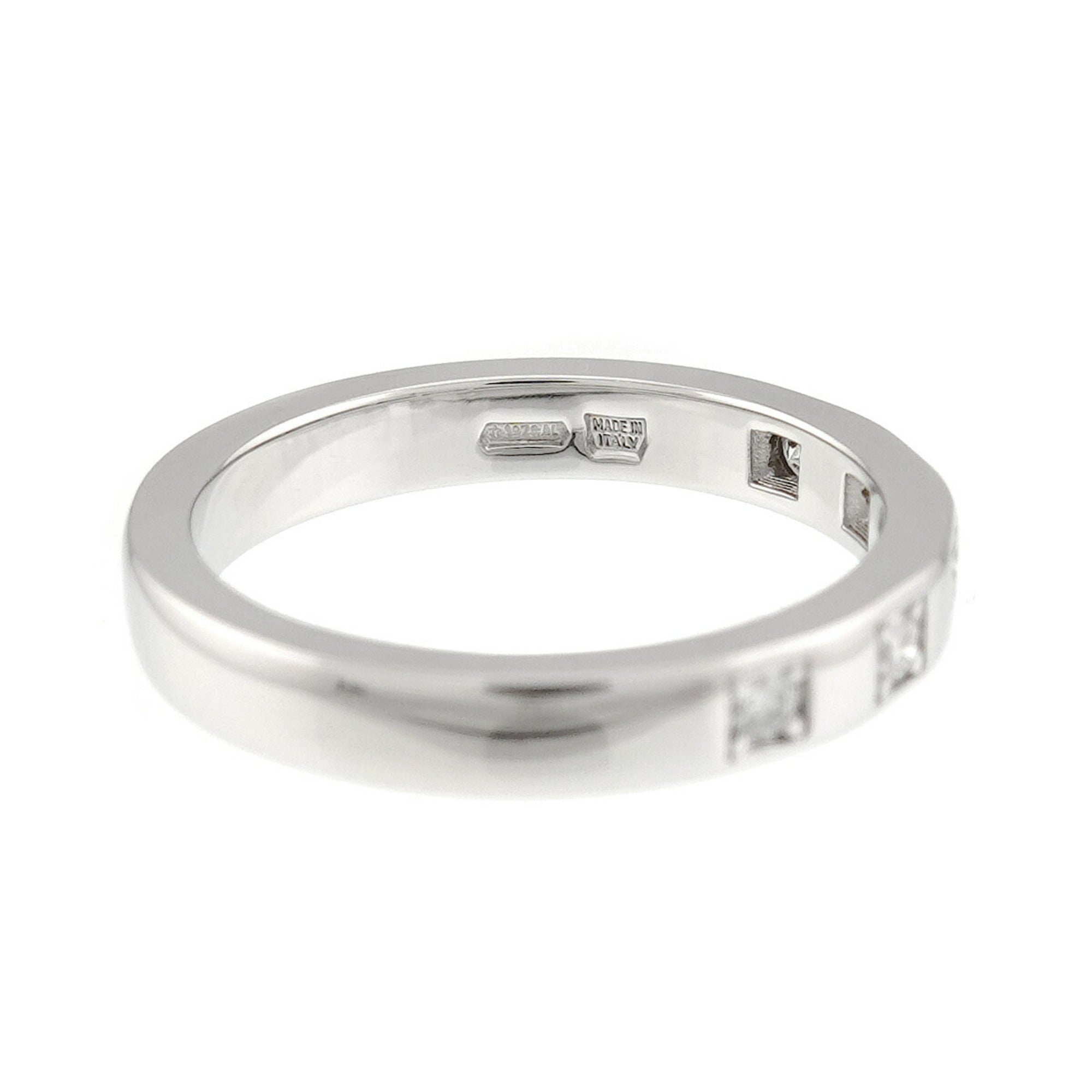 Bvlgari Silver Platinum 950 Band Ring (Pre-Owned)