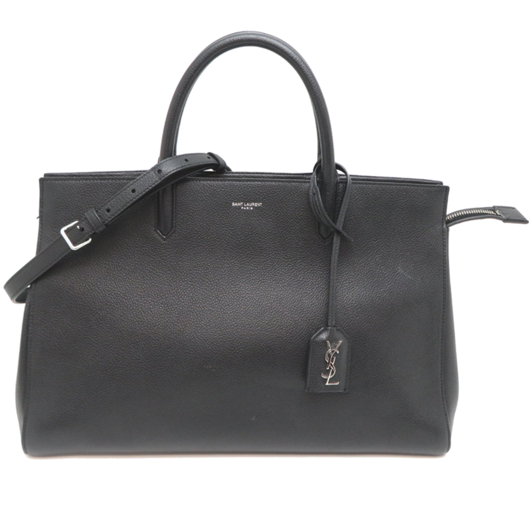 Saint Laurent Black Leather Handbag (Pre-Owned)