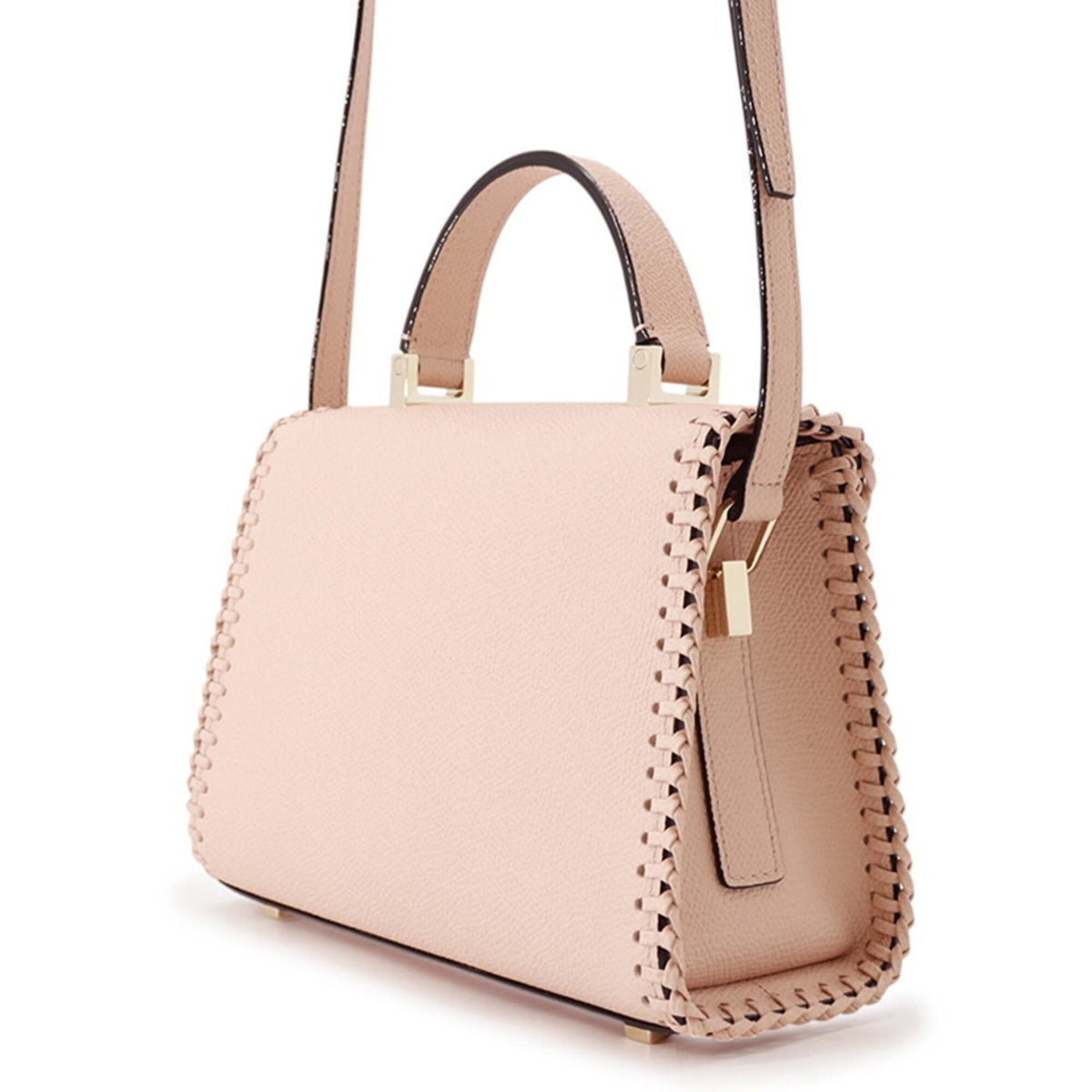 Valextra Pink Leather Handbag (Pre-Owned)