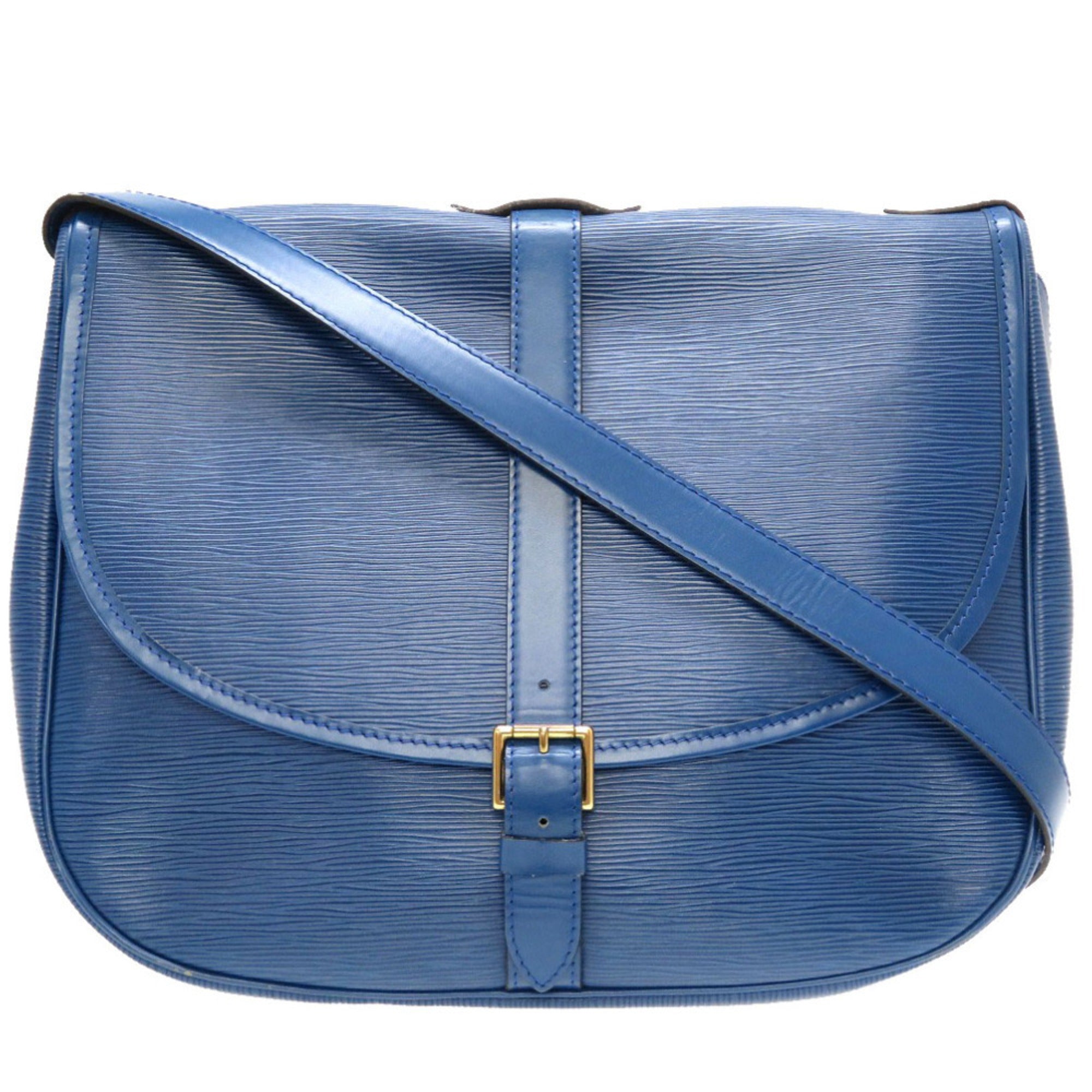 Louis Vuitton Epi Blue Toledo Blue Epi Leather Shoulder Bag (Pre-Owned)