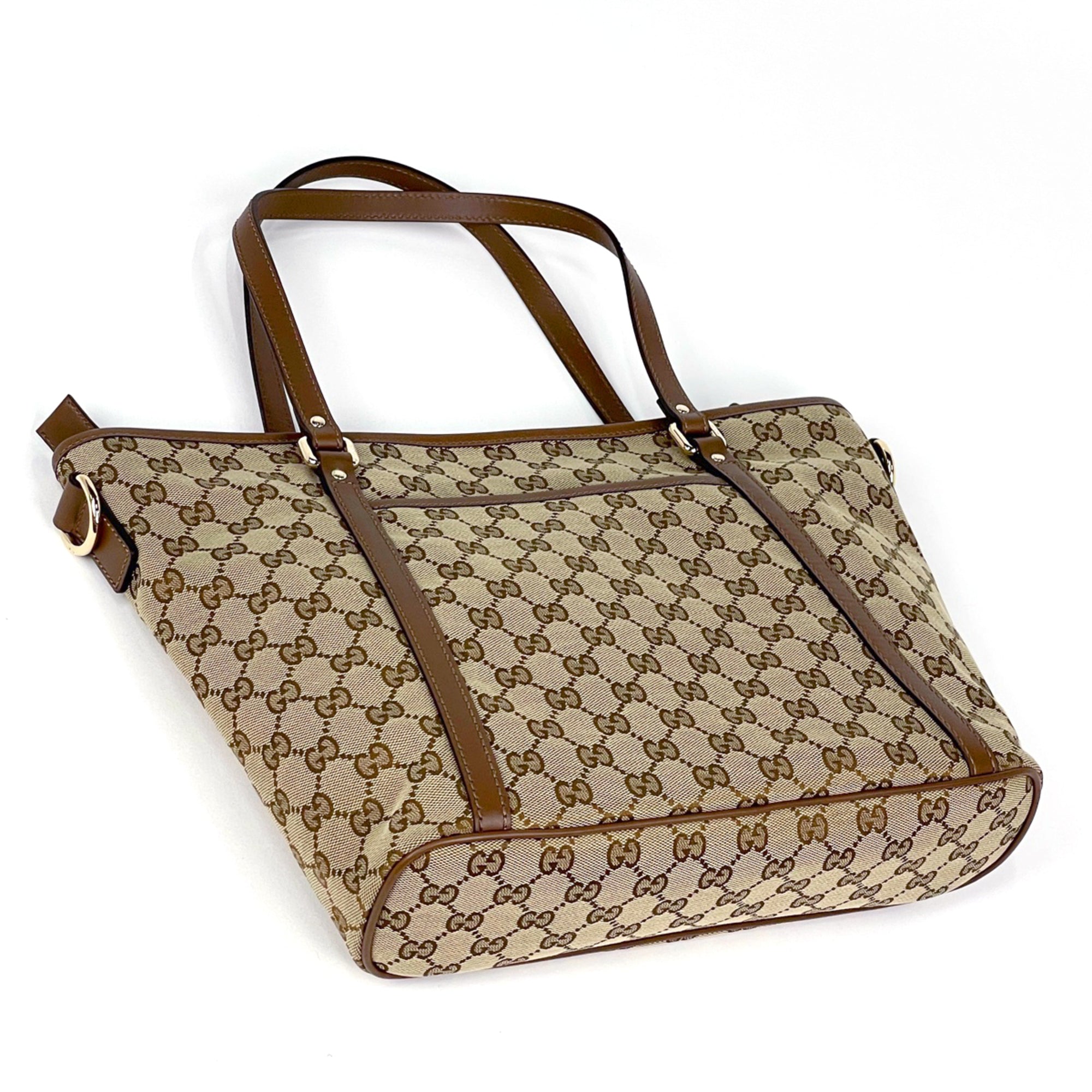 Gucci Brown Gg Canvas Tote Bag (Pre-Owned)