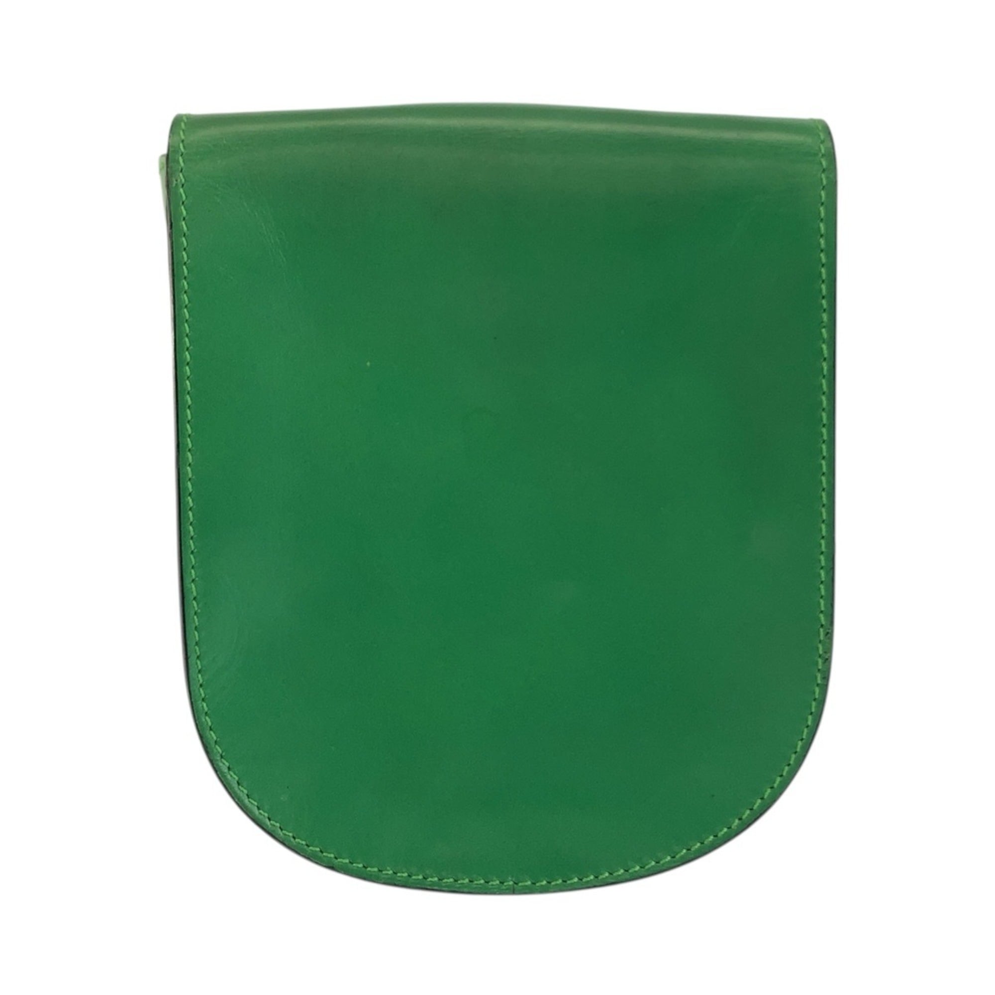 Celine Green Leather Pochette Shoulder Bag (Pre-Owned)