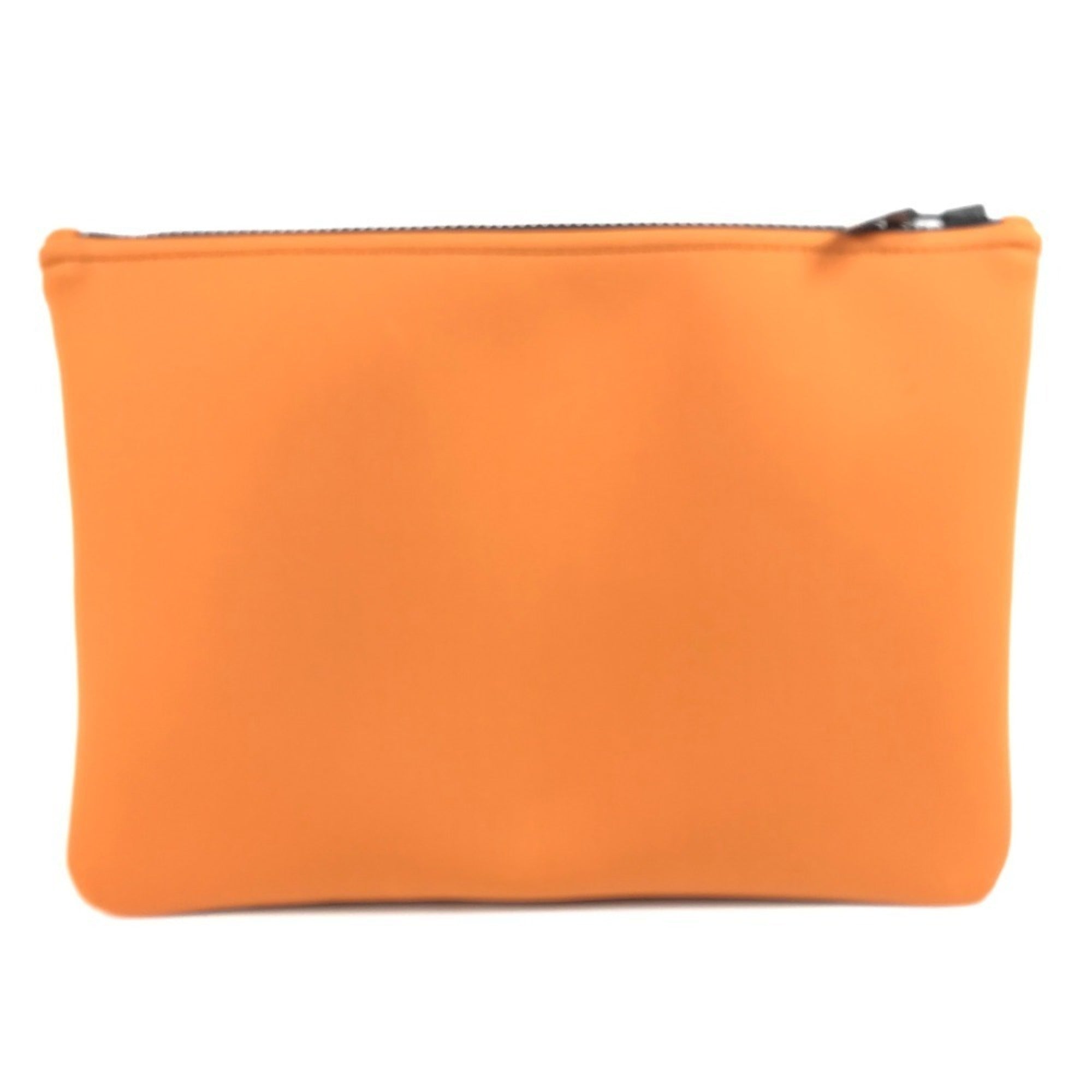 Hermes Orange Polyamide Clutch Bag Pouch (Pre-Owned)
