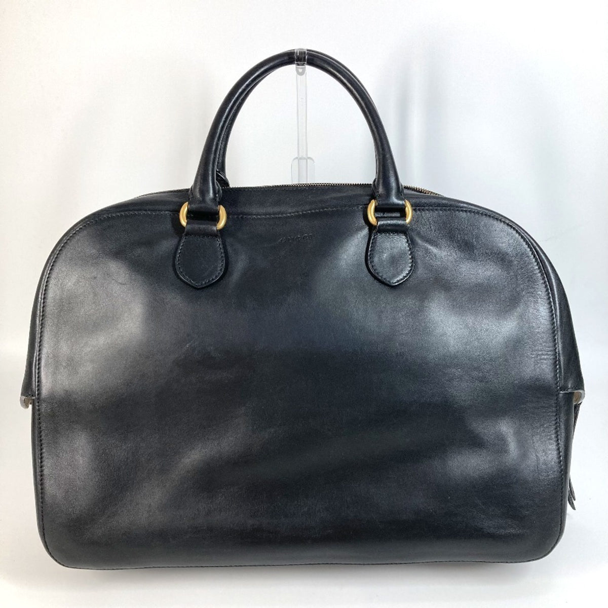 Gucci Black Leather Boston Bag Shoulder Bag (Pre-Owned)