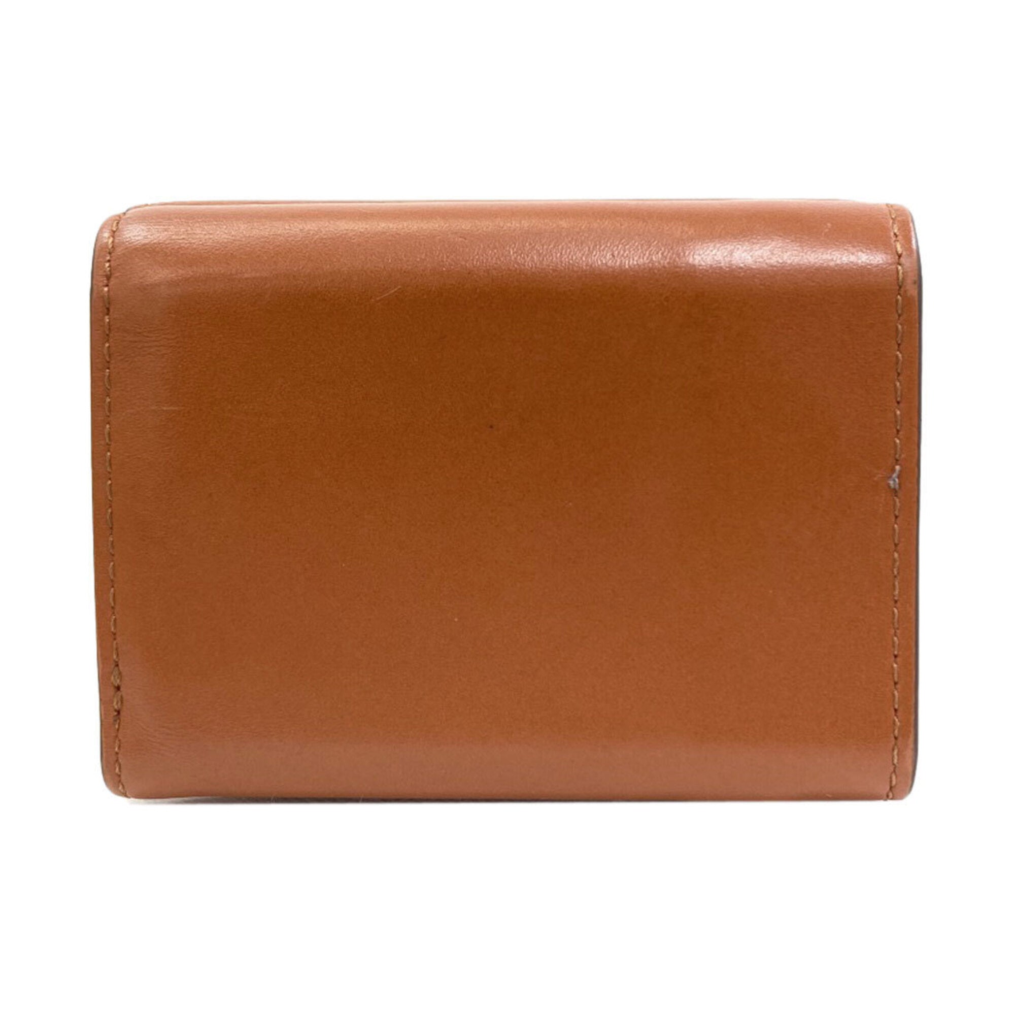 Fendi Brown Leather Wallet (Tri-Fold) (Pre-Owned)
