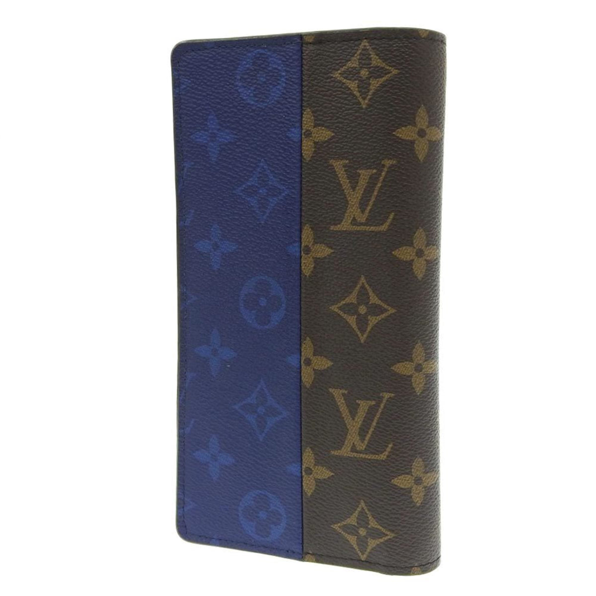 Louis Vuitton Blue Monogram Long Wallet (Bi-Fold) (Pre-Owned)