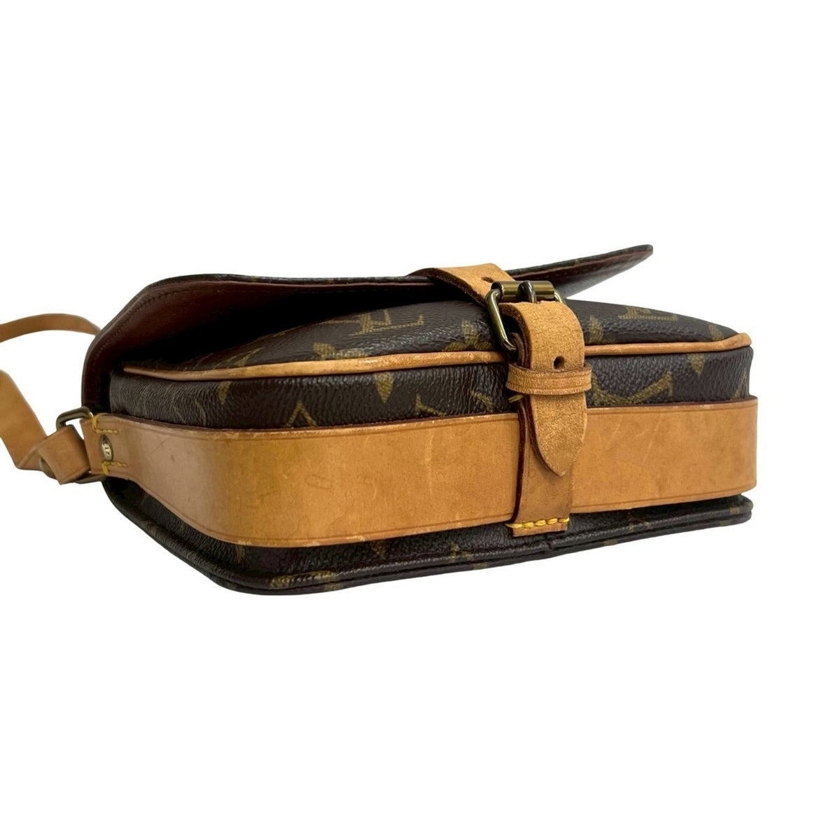 Louis Vuitton Brown Leather Pvc Pochette Shoulder Bag (Pre-Owned)