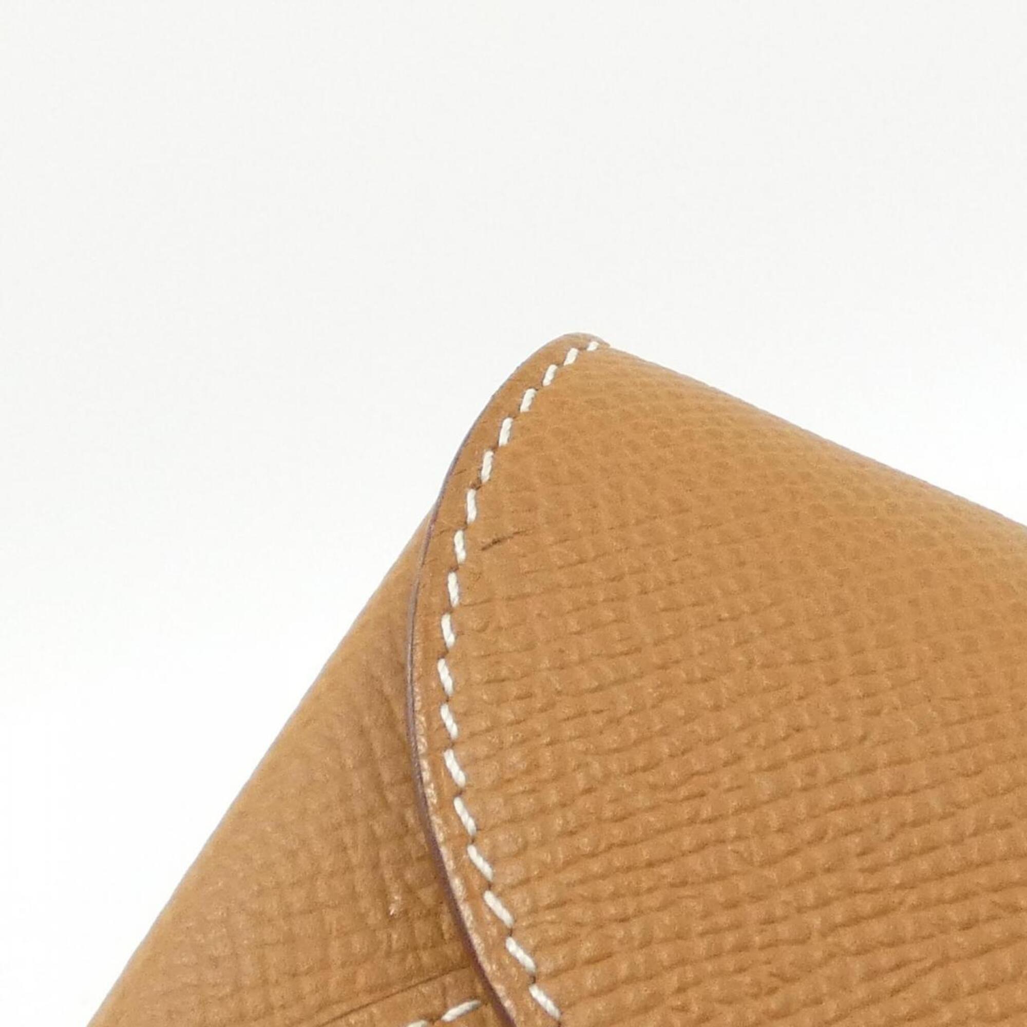 Hermes Gold Epsom Leather Chain/Shoulder Wallet (Pre-Owned)