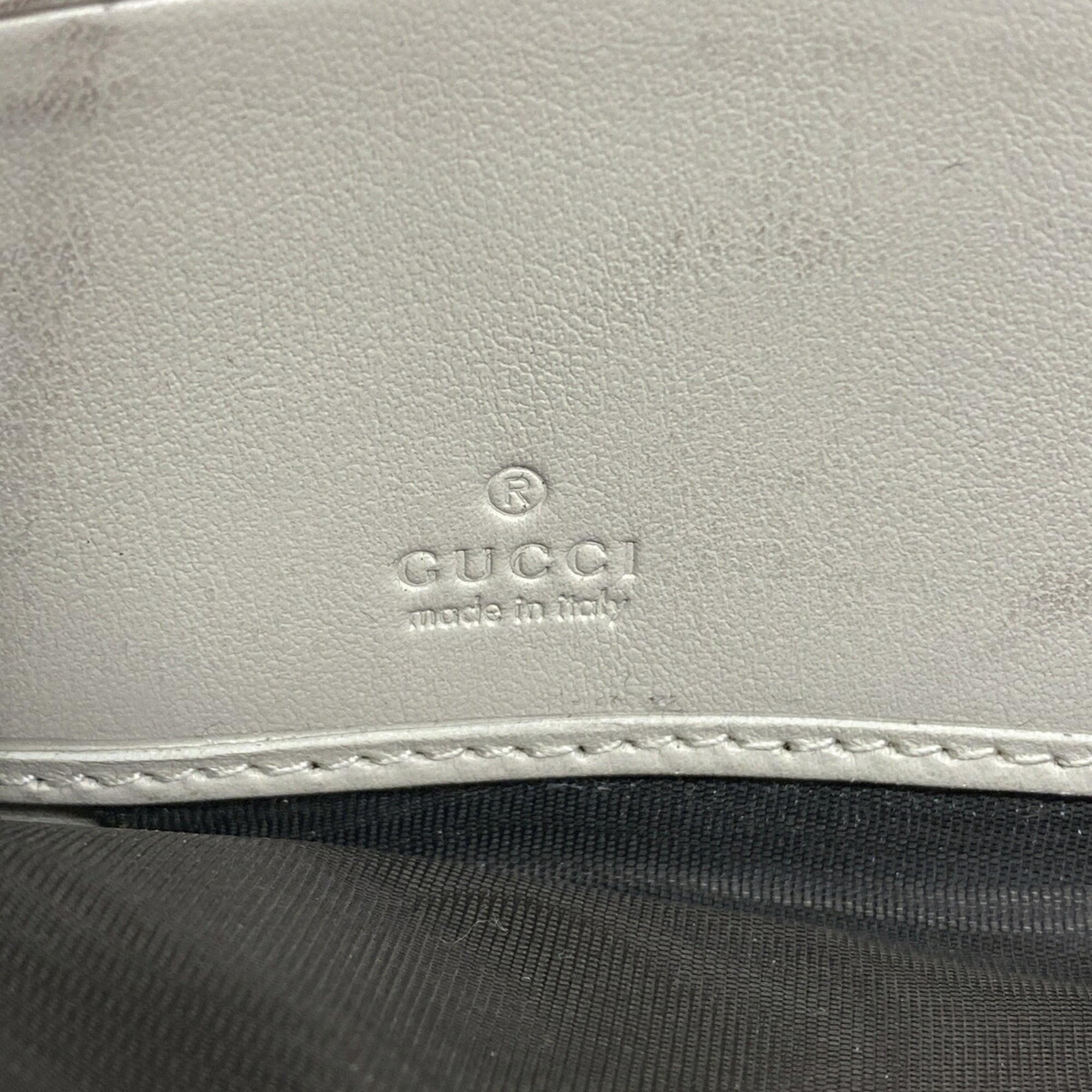 Gucci Ivory Leather Long Wallet (Bi-Fold) (Pre-Owned)