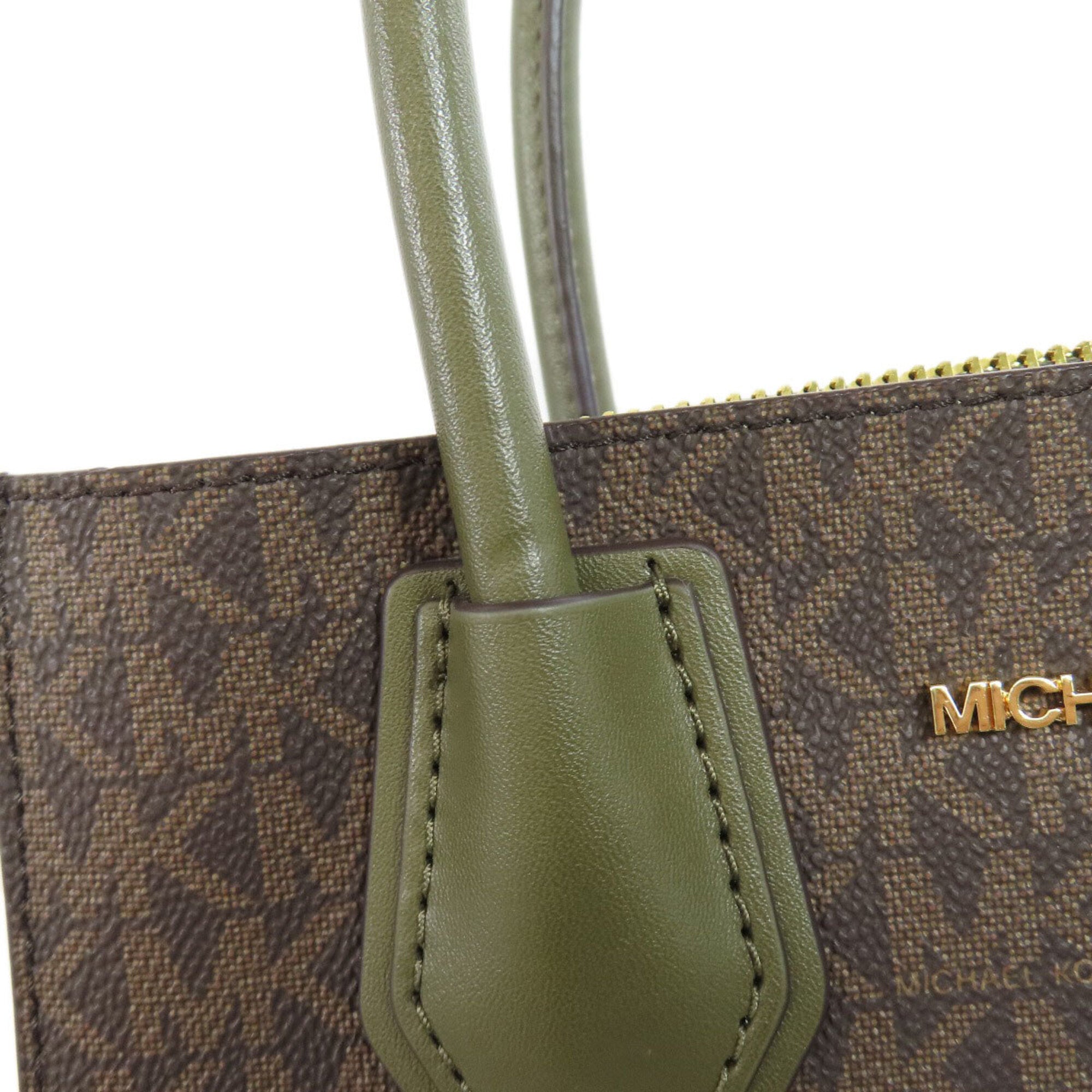 Michael Kors Black Khaki Pvc Handbag (Pre-Owned)