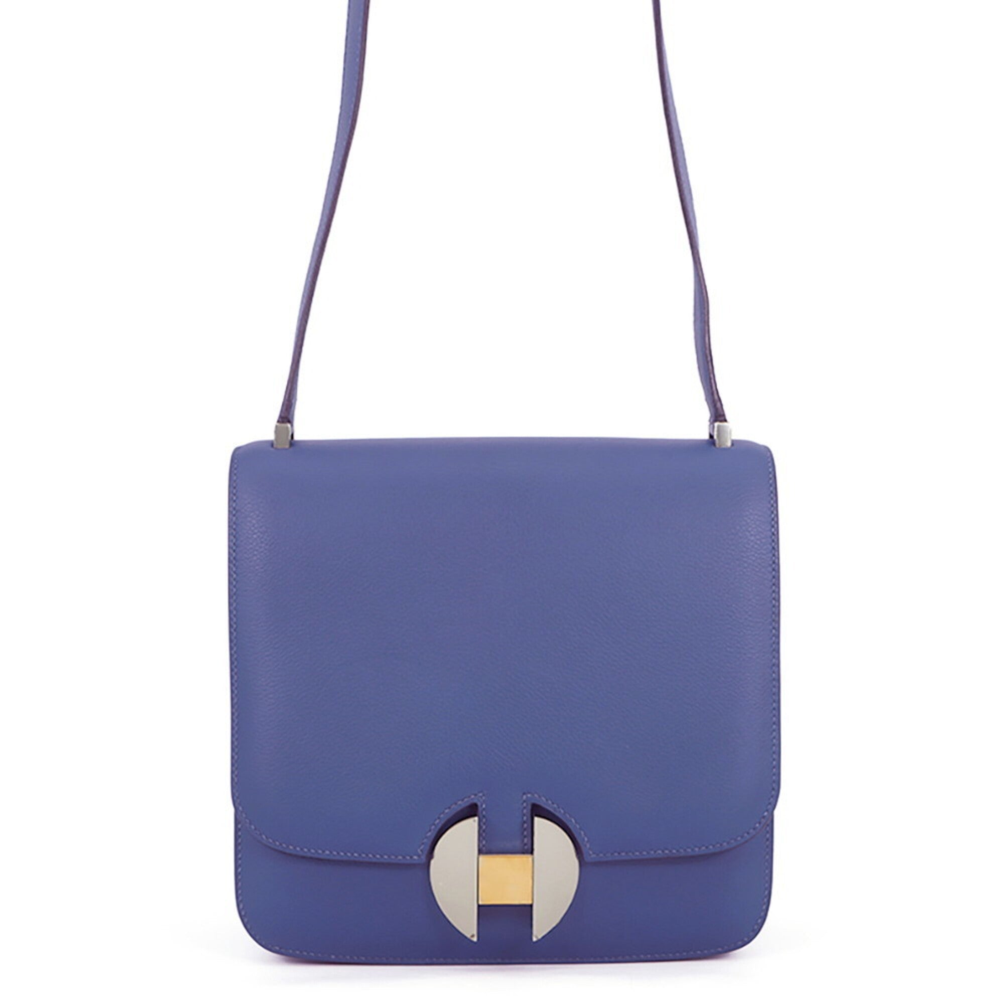 Hermes Kara Blue Handbag Shoulder Bag (Pre-Owned)