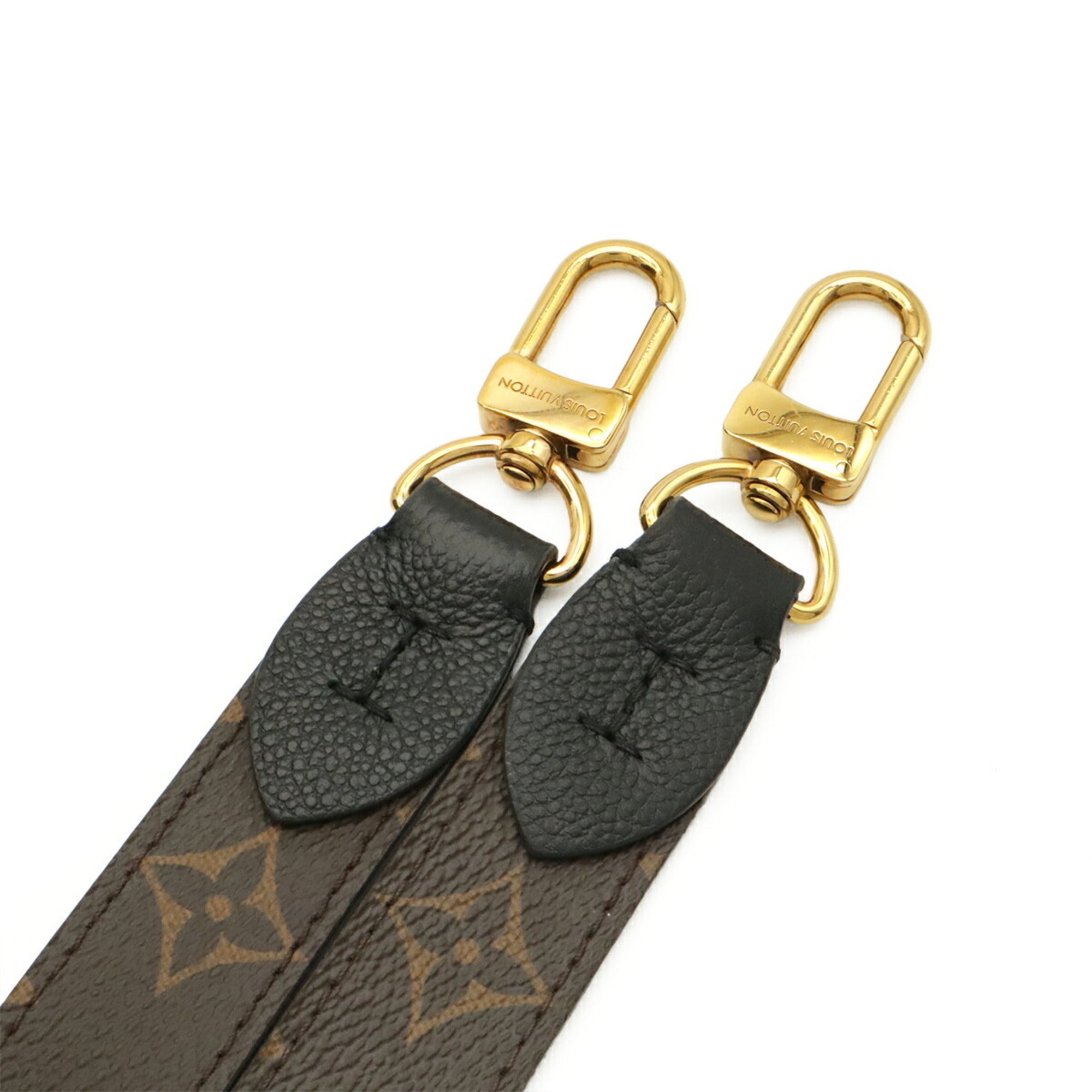 Louis Vuitton Noir Monogram Canvas Leather Handbag Shoulder Bag (Pre-Owned)