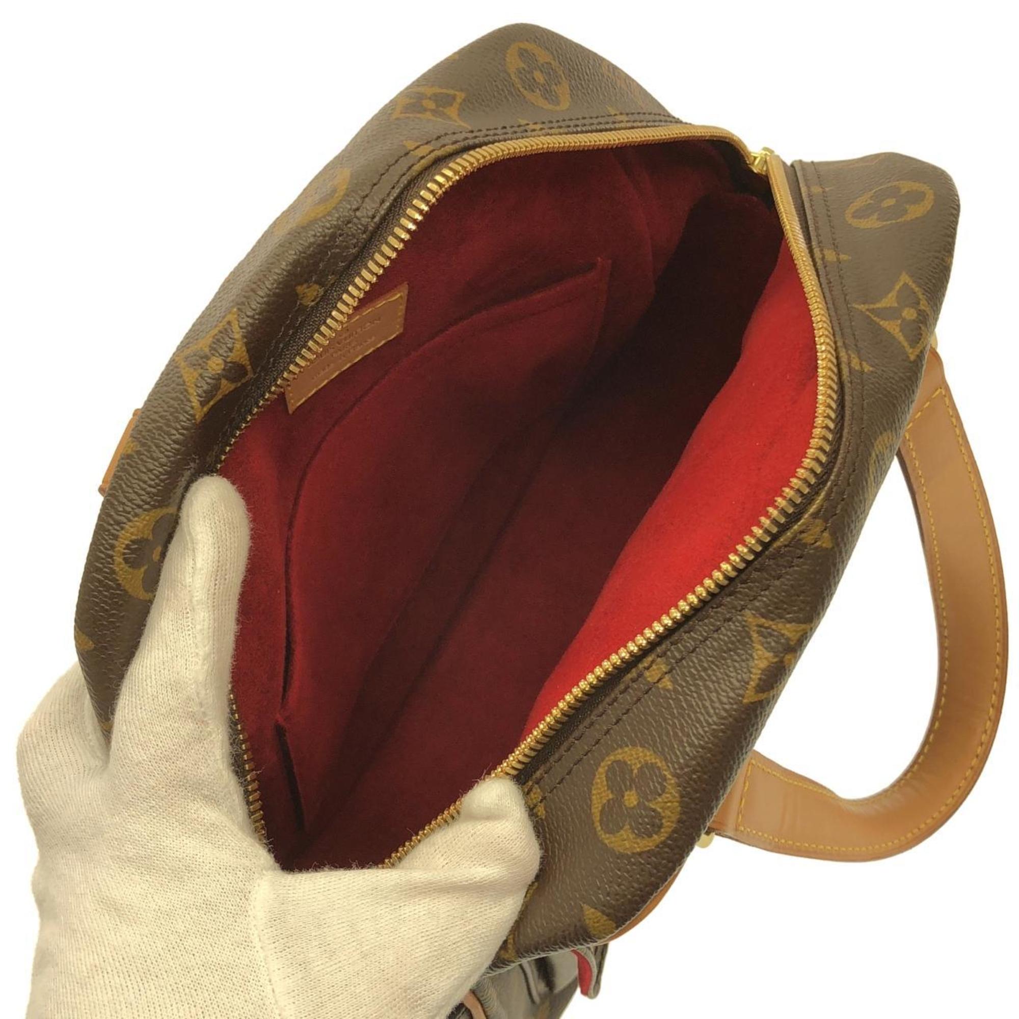 Louis Vuitton Marron Coated Canvas Handbag (Pre-Owned)