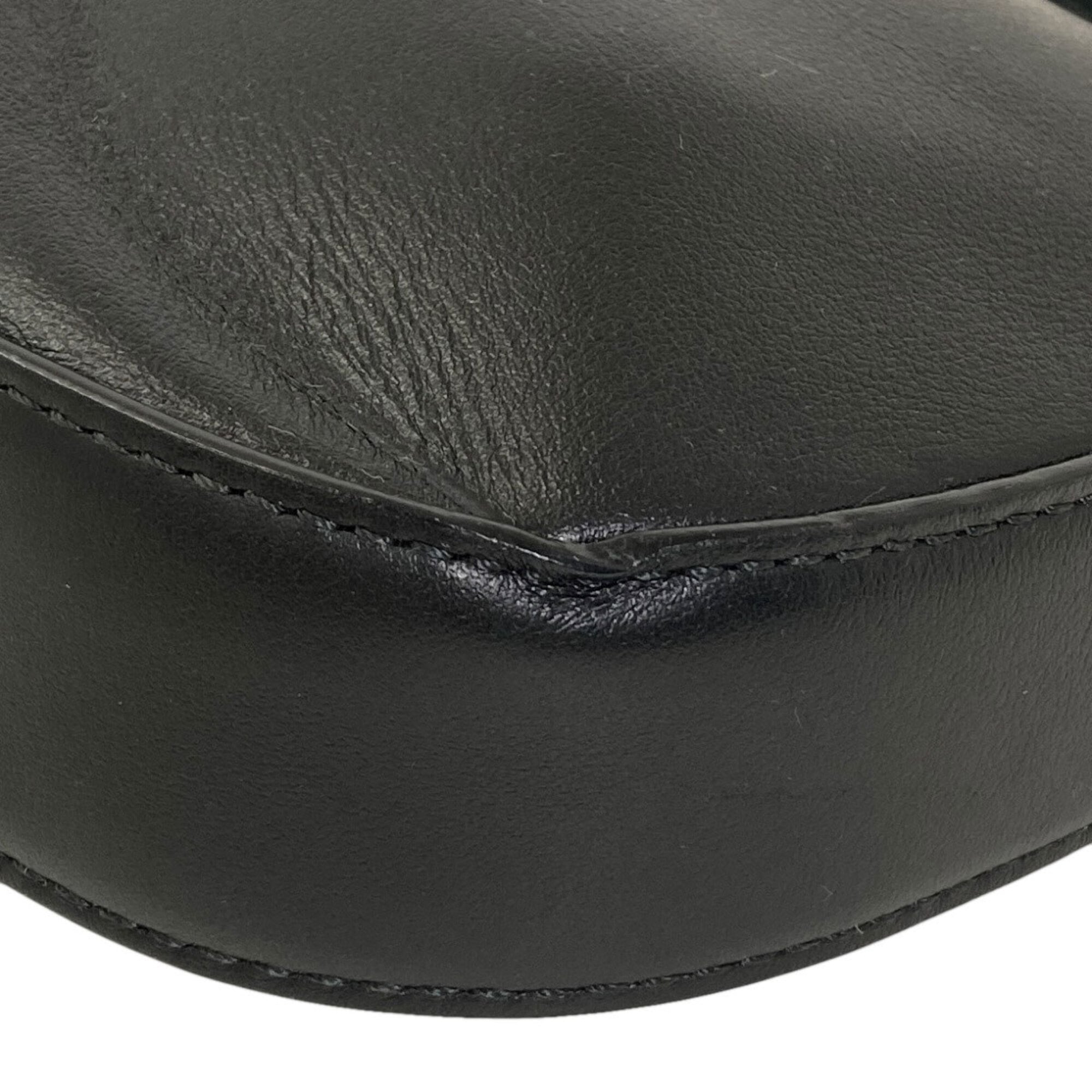 Jimmy Choo Black Leather Shoulder Bag (Pre-Owned)