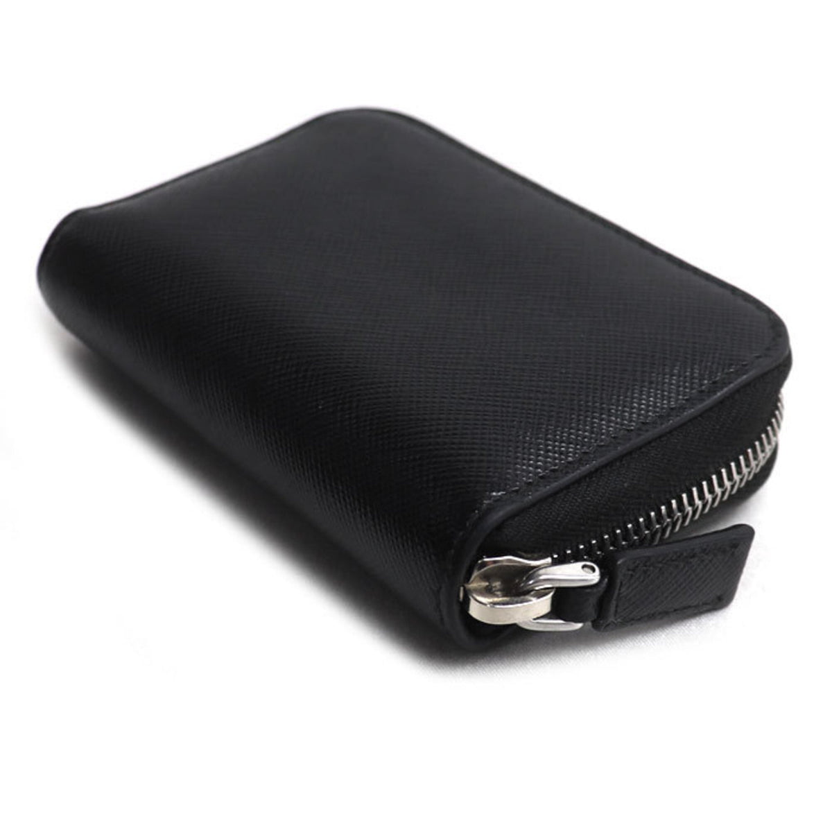 Prada Black Leather Coin Purse/Coin Case (Pre-Owned)