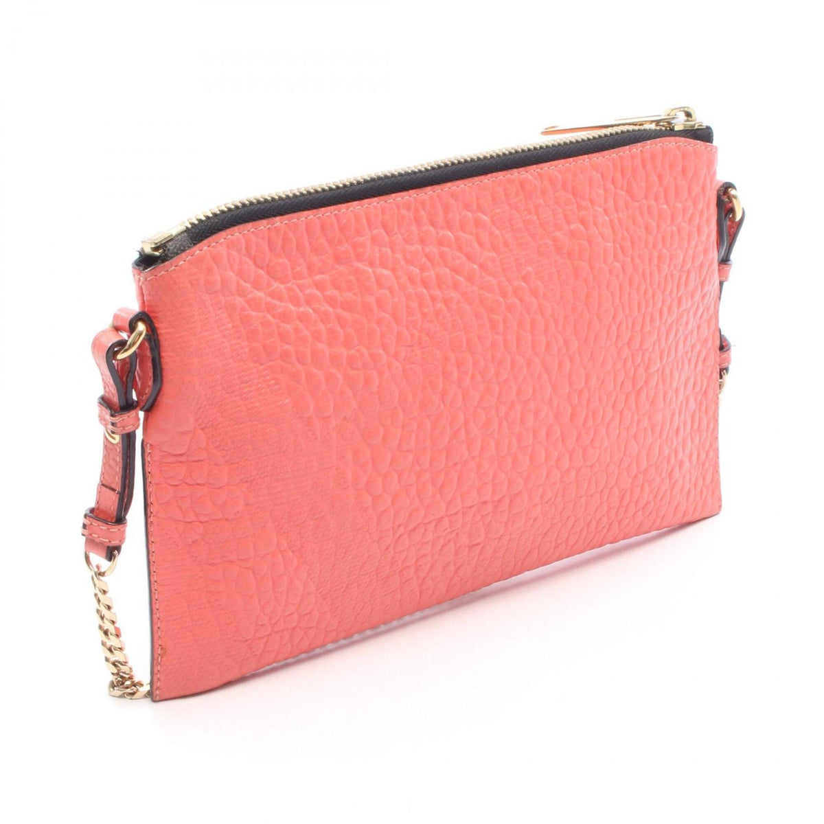 Burberry Pink Leather Handbag Shoulder Bag (Pre-Owned)
