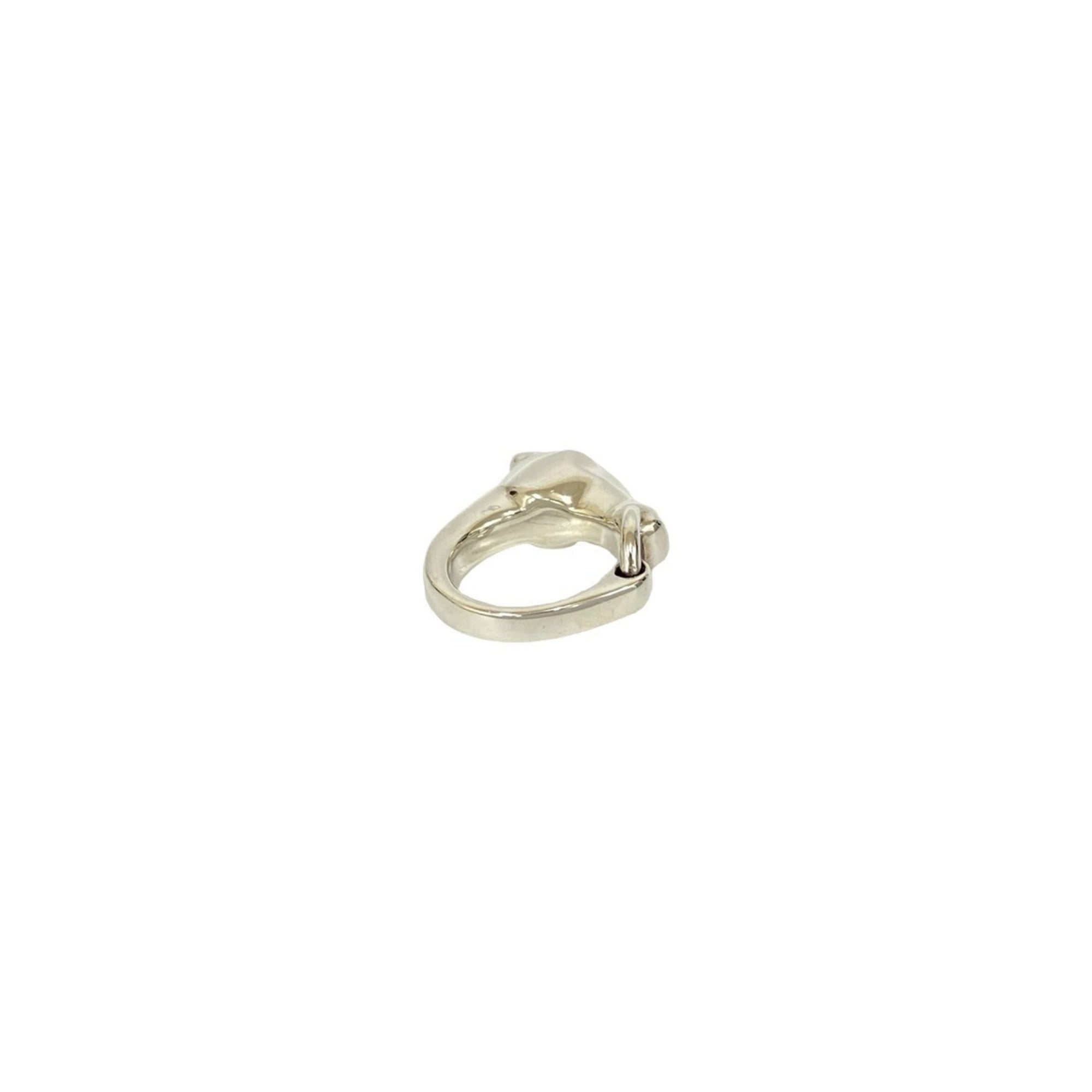 Hermes Silver Silver 925 Band Ring (Pre-Owned)