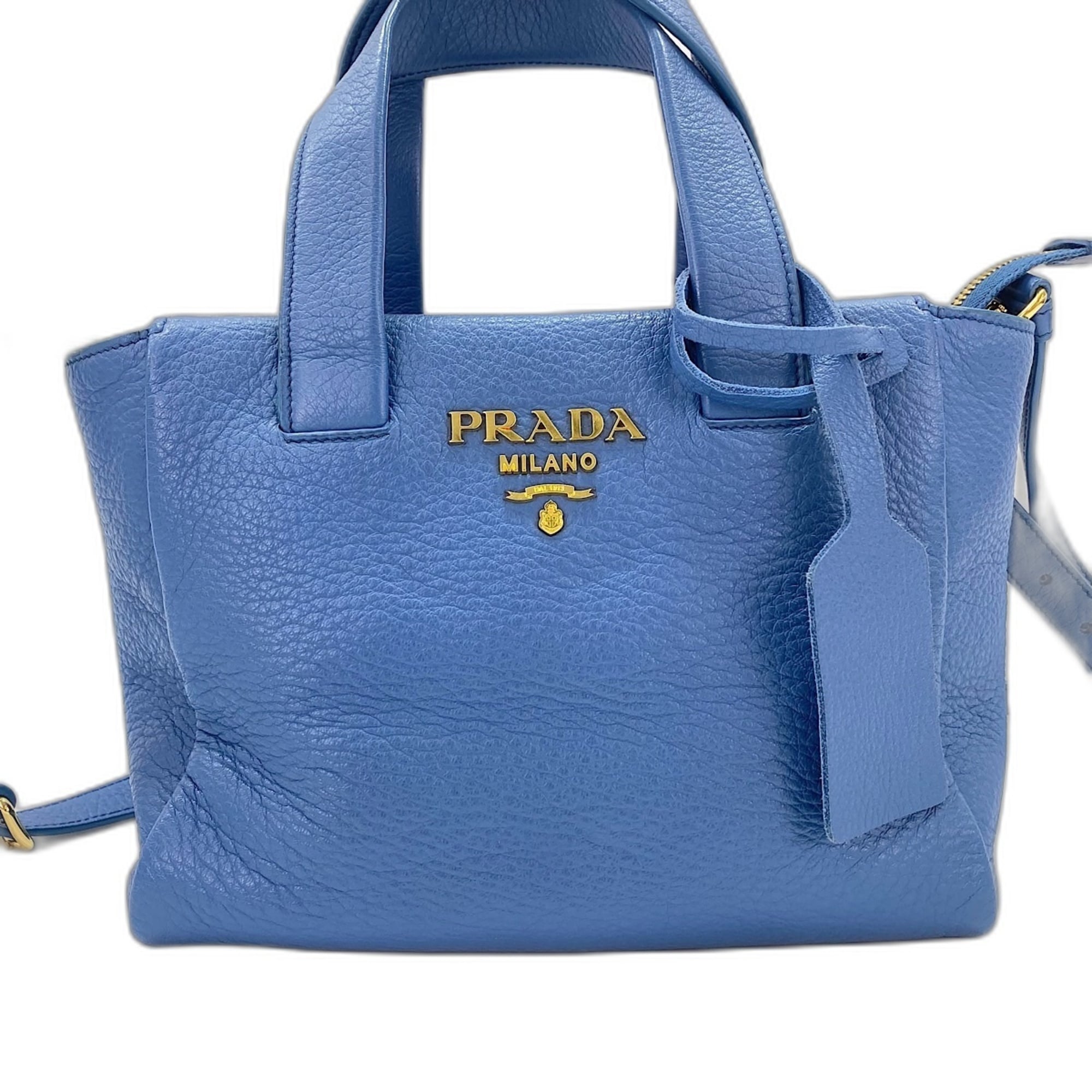 Prada Blue Handbag Shoulder Bag (Pre-Owned)