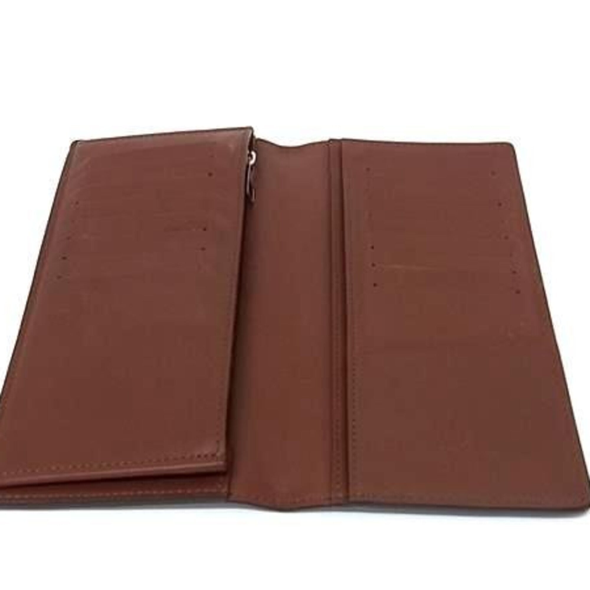 Louis Vuitton Ombre Acajou Brown Cuir Ombre Leather Long Wallet (Bi-Fold) (Pre-Owned)