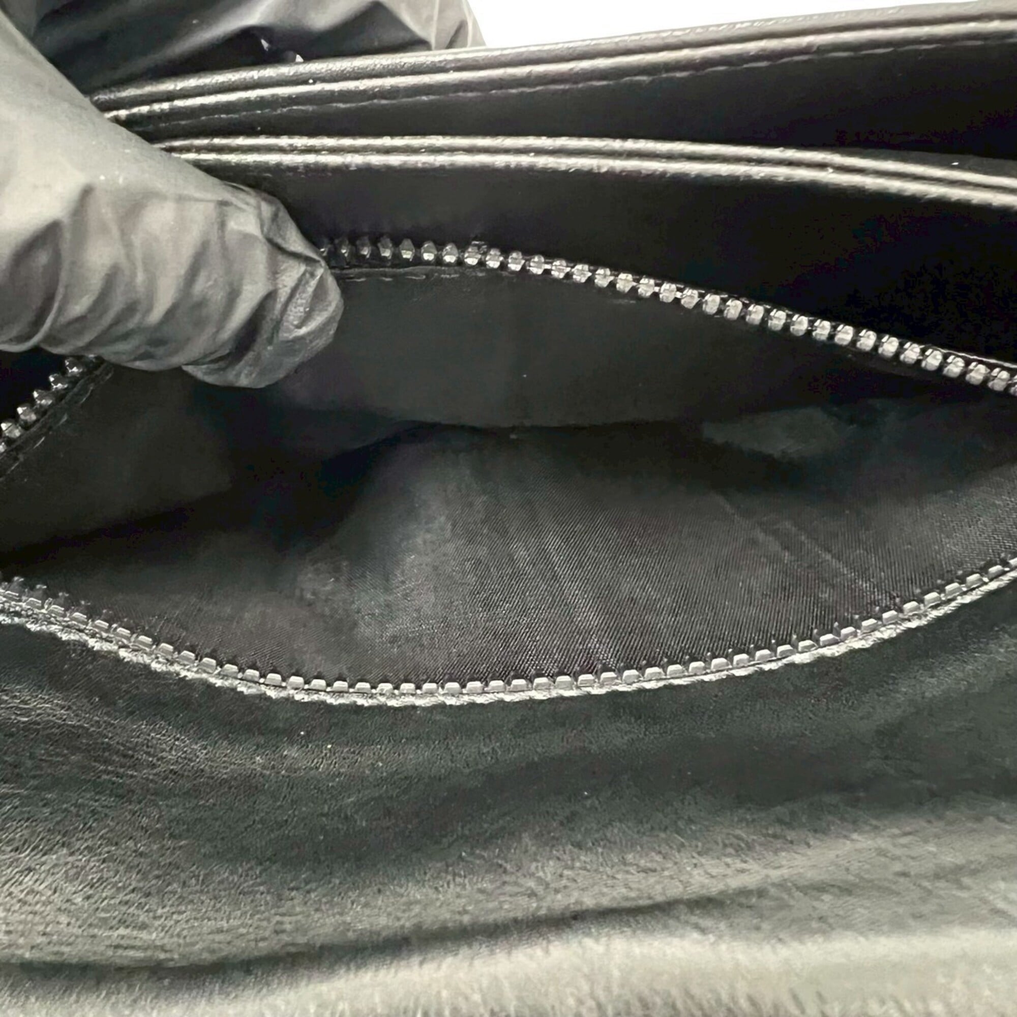 Celine Black Brown Leather Pochette Shoulder Bag (Pre-Owned)