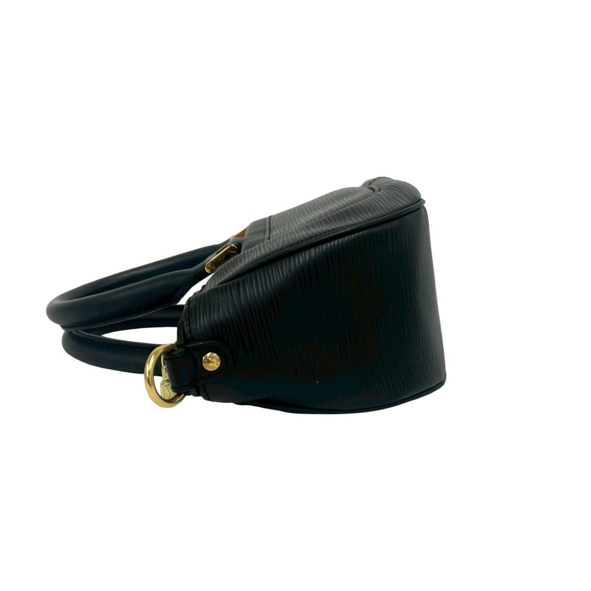 Louis Vuitton Black Leather Handbag Shoulder Bag (Pre-Owned)