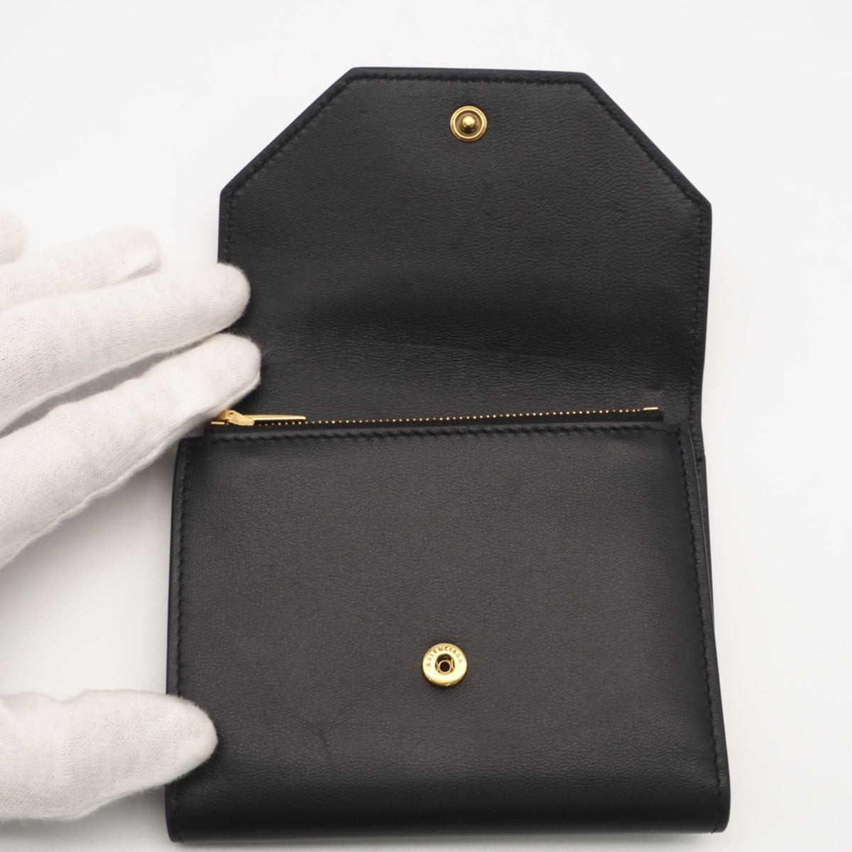 Balenciaga Black Wallet (Tri-Fold) (Pre-Owned)