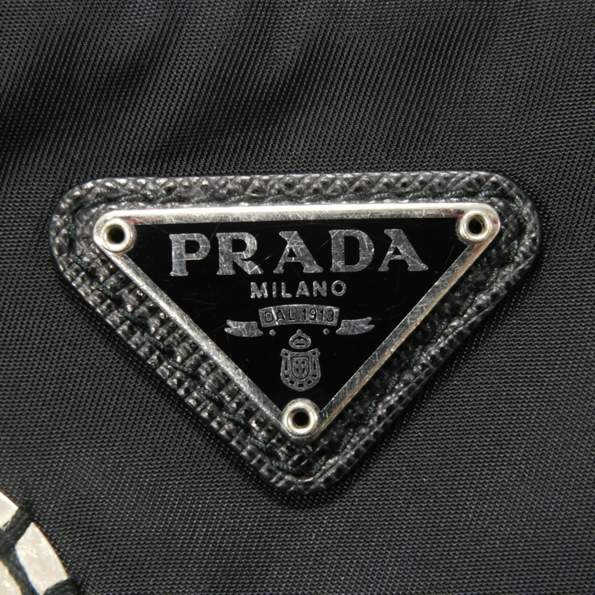Prada Black Nylon Pouch Shoulder Bag (Pre-Owned)