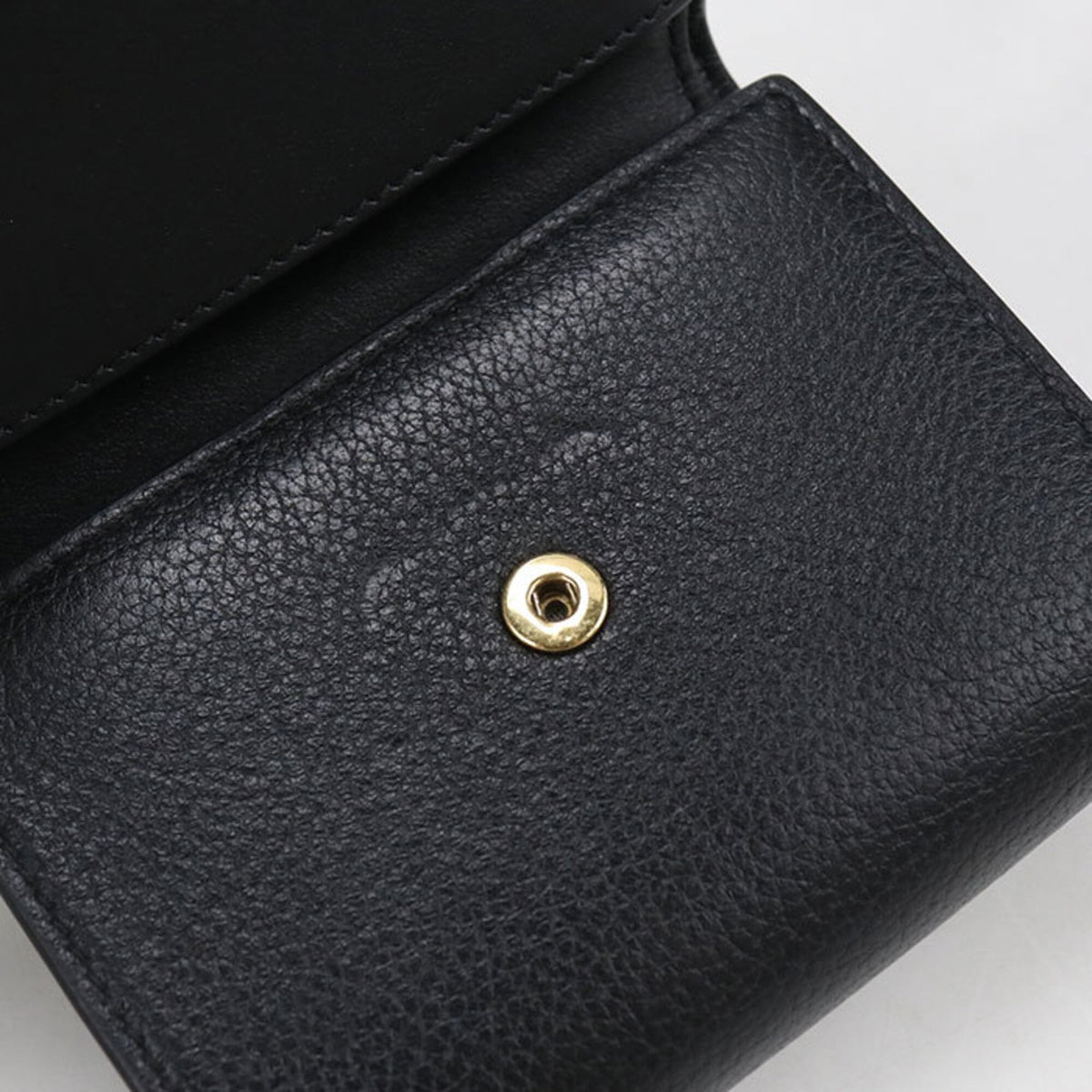 Celine Black Leather Wallet (Tri-Fold) (Pre-Owned)