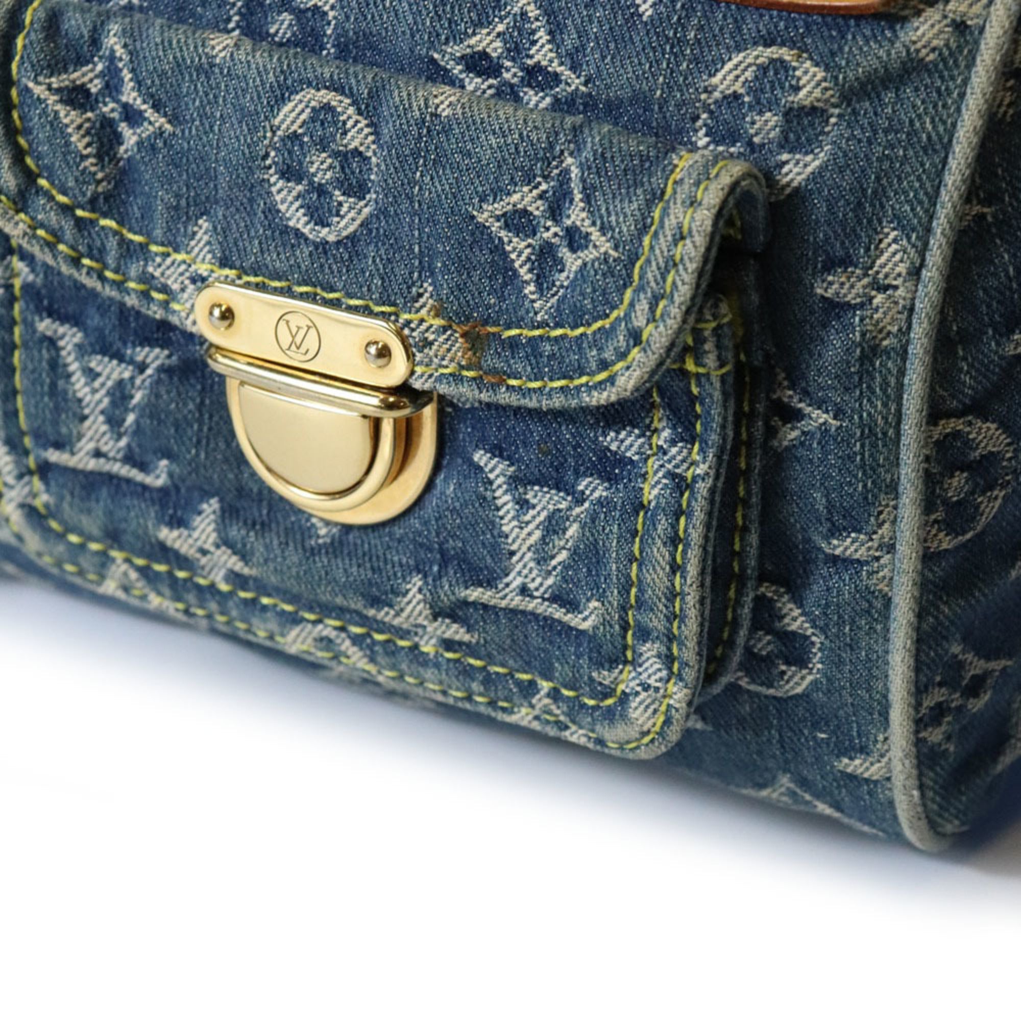 Louis Vuitton Blue Monogram Monogram Denim Handbag (Pre-Owned)