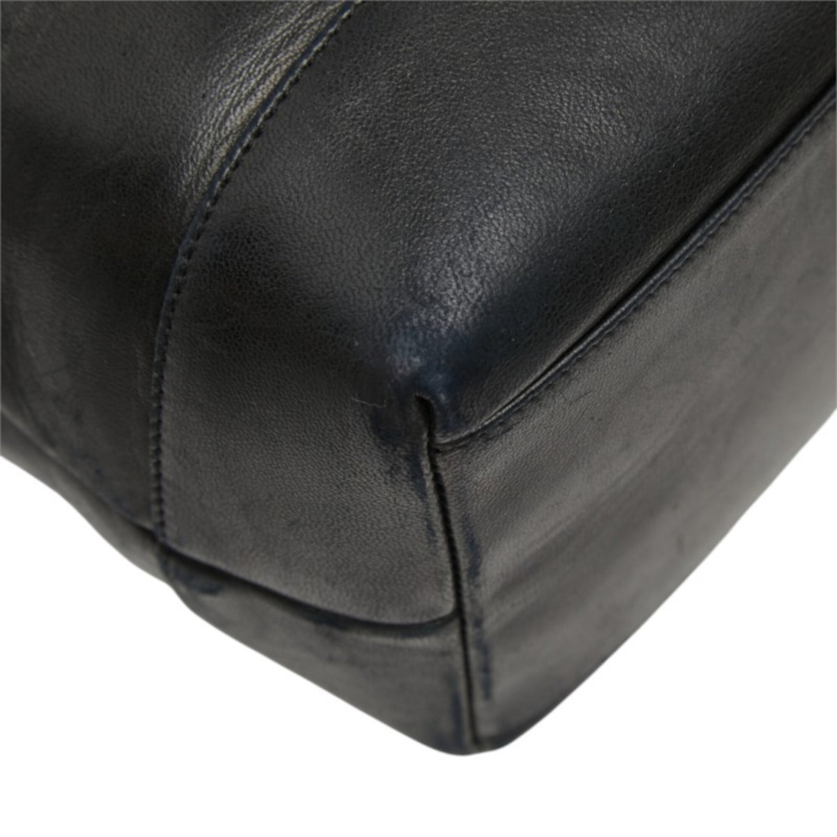 Chanel Black Leather Handbag Tote Bag (Pre-Owned)