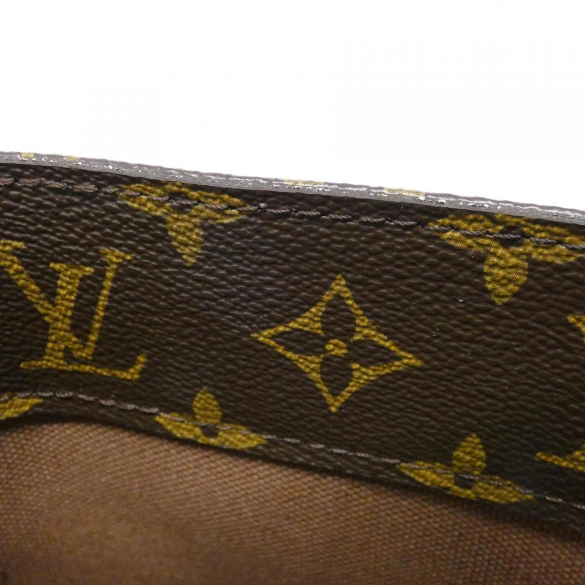 Louis Vuitton Monogram Marron Coated Canvas Handbag (Pre-Owned)