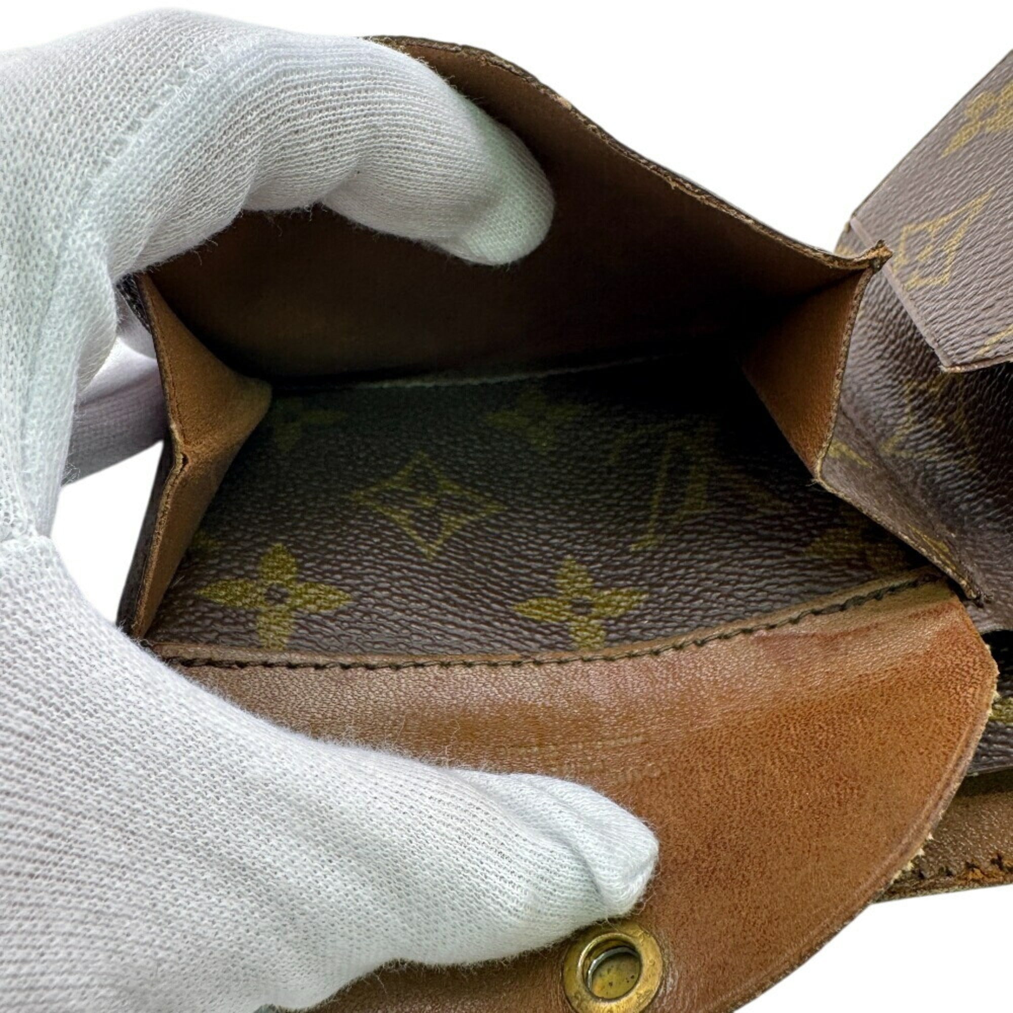 Louis Vuitton Brown Leather Wallet (Bi-Fold) (Pre-Owned)