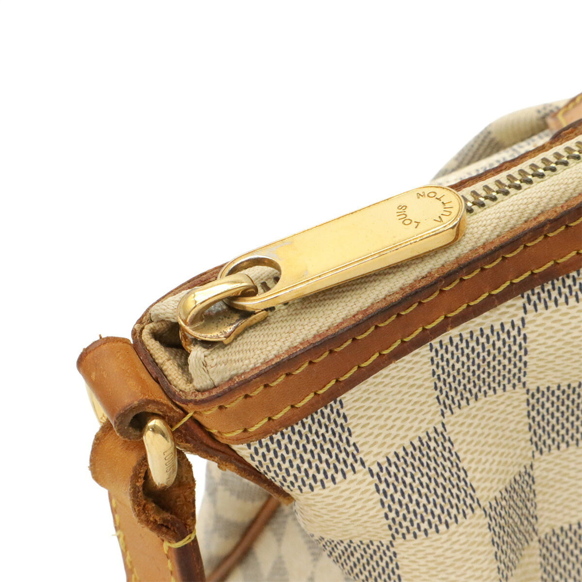Louis Vuitton Damier Azur Ivory Damier Azur Shoulder Bag (Pre-Owned)