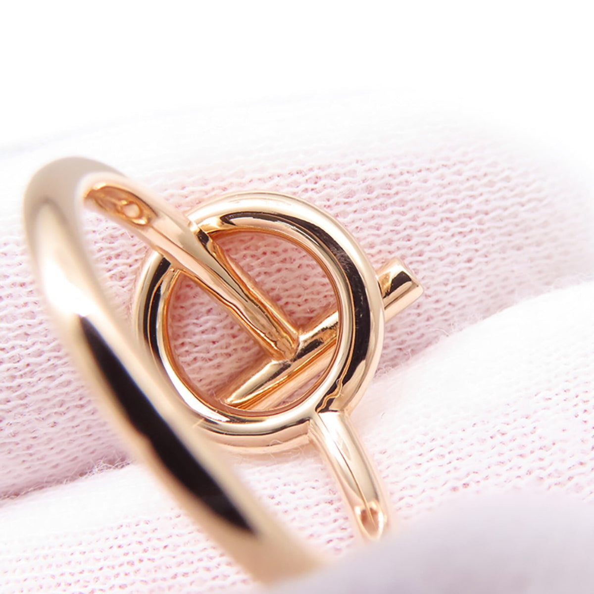 Hermes Pink Gold (18K) Band Ring (Pre-Owned)