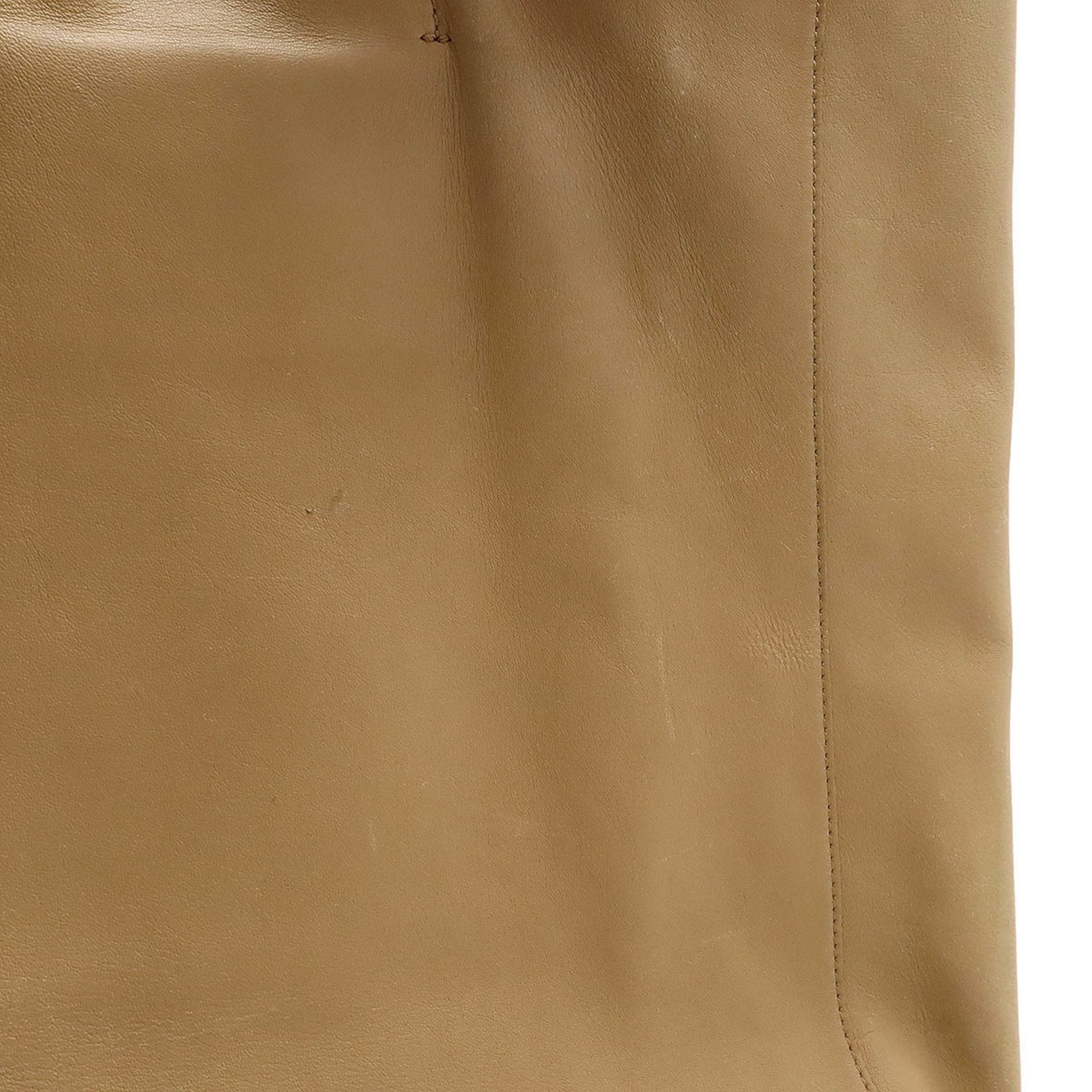 Celine Beige Leather Shoulder Bag Tote Bag (Pre-Owned)