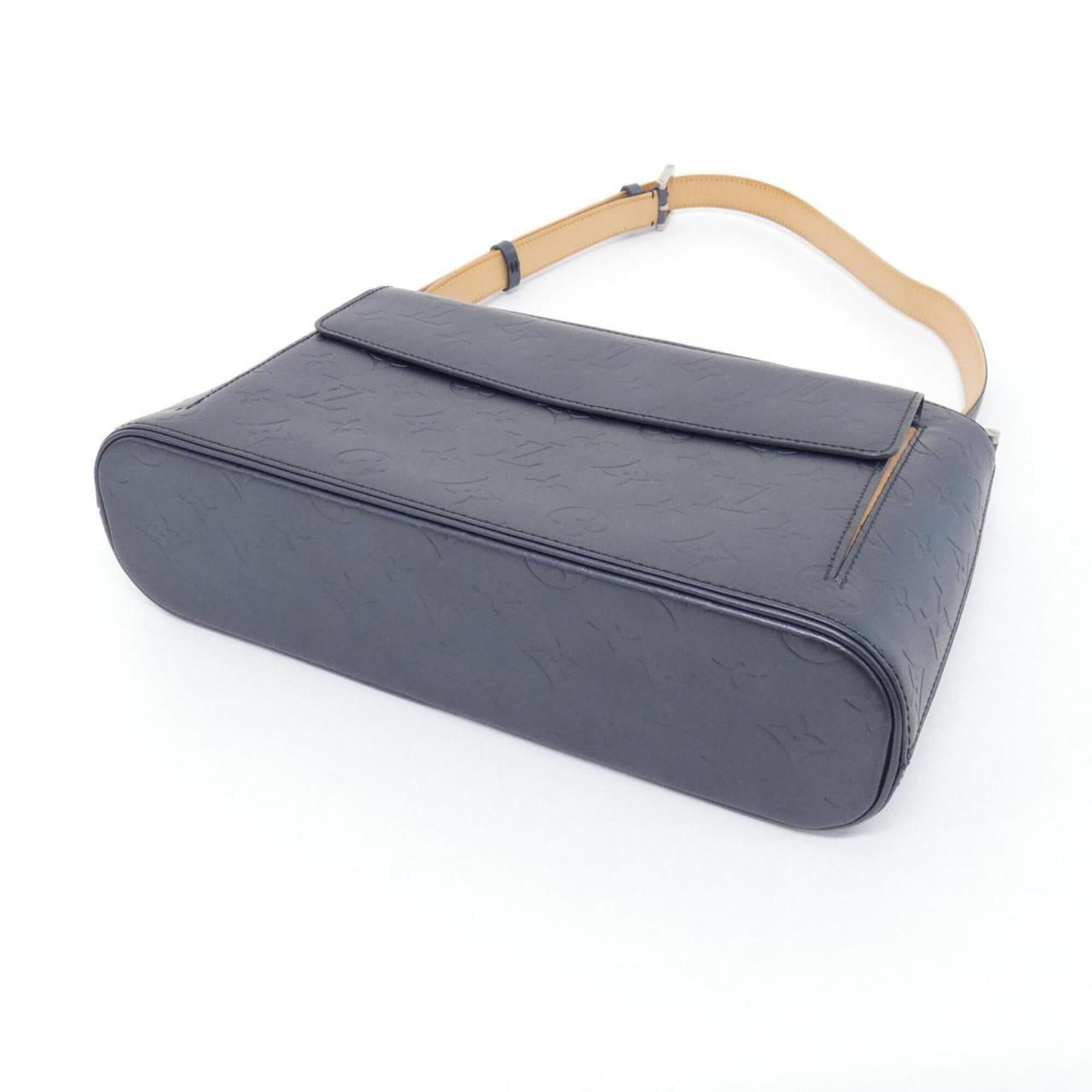 Louis Vuitton Blue Leather Shoulder Bag (Pre-Owned)