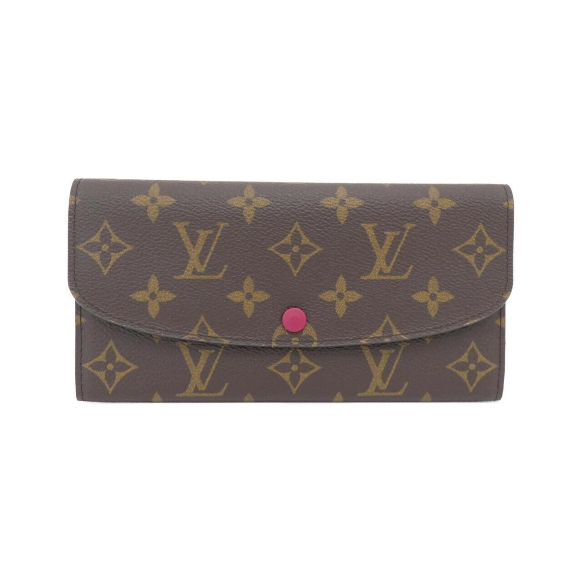 Louis Vuitton Brown Coated Canvas Long Wallet (Bi-Fold) (Pre-Owned)