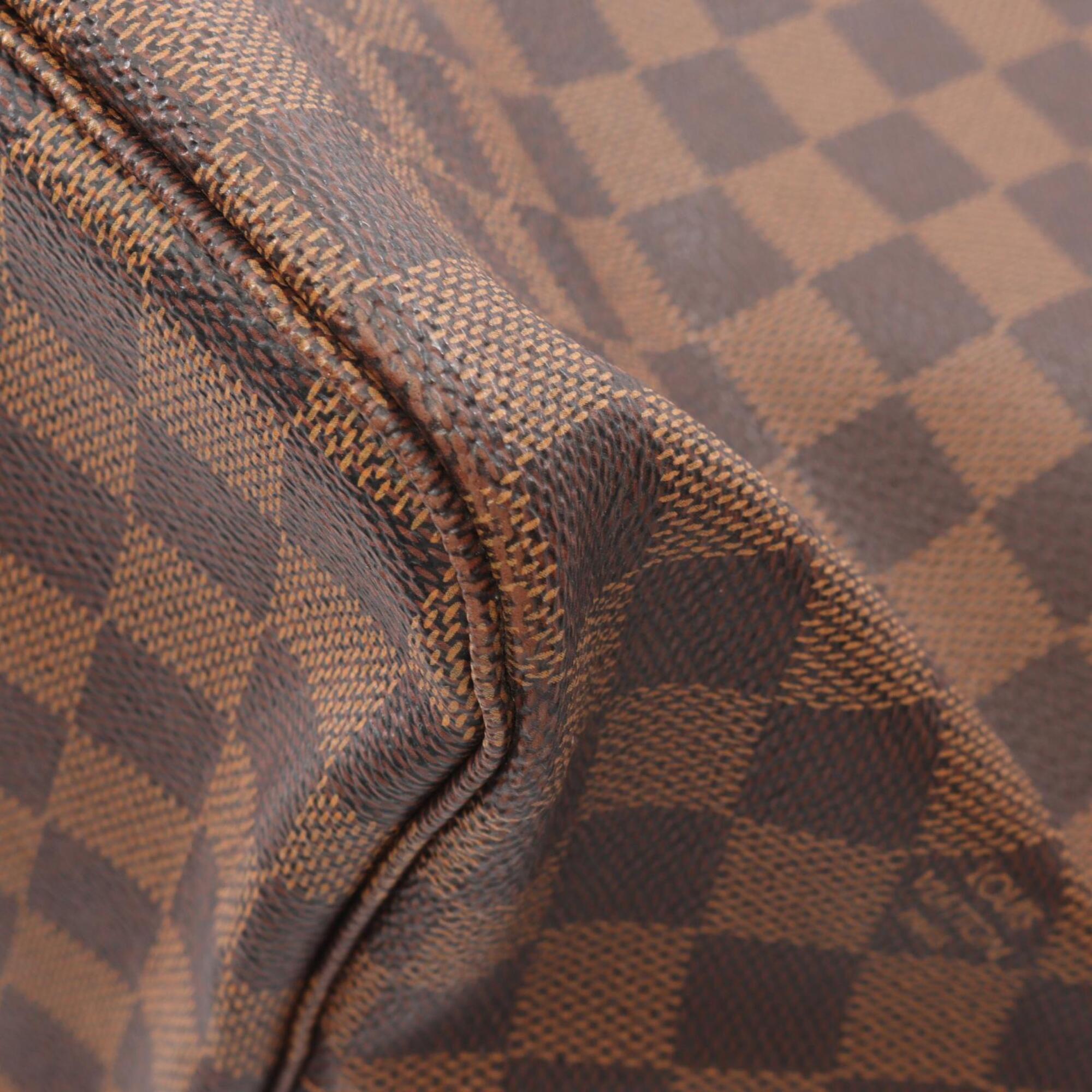 Louis Vuitton Brown Coated Canvas Leather Handbag Tote Bag (Pre-Owned)