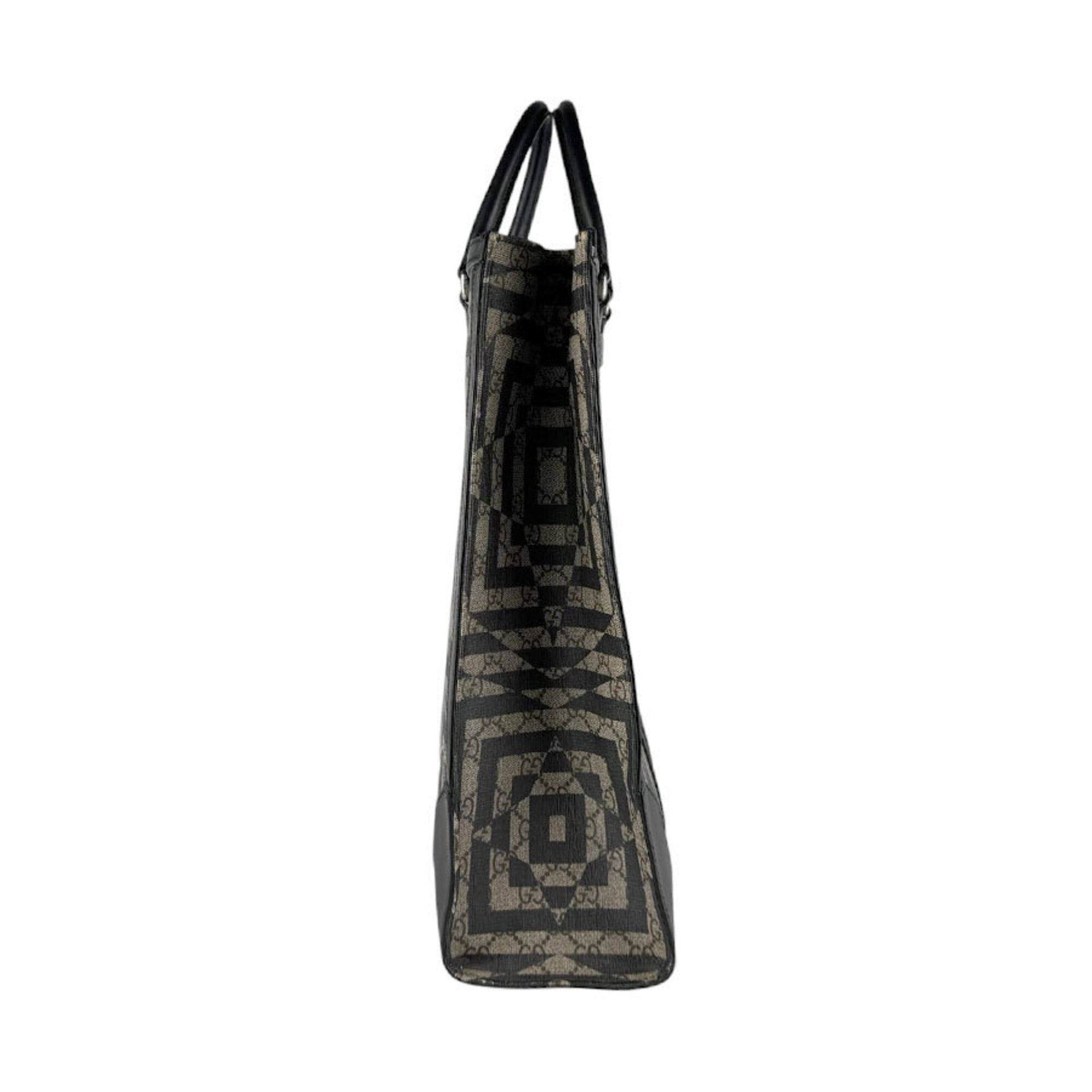 Gucci Black Brown Gg Supreme Handbag Shoulder Bag (Pre-Owned)