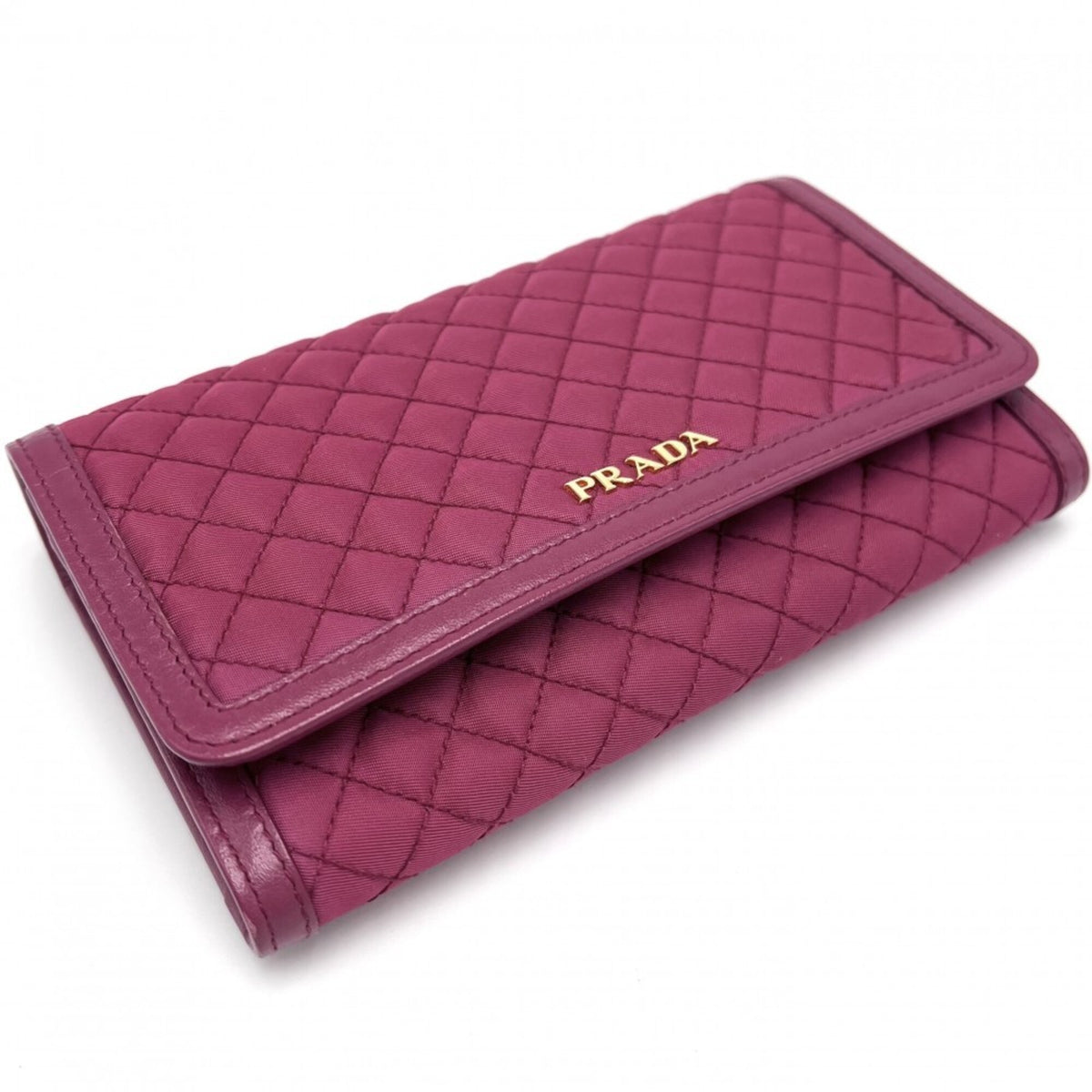 Prada Pink Nylon Leather Shoulder Bag (Pre-Owned)