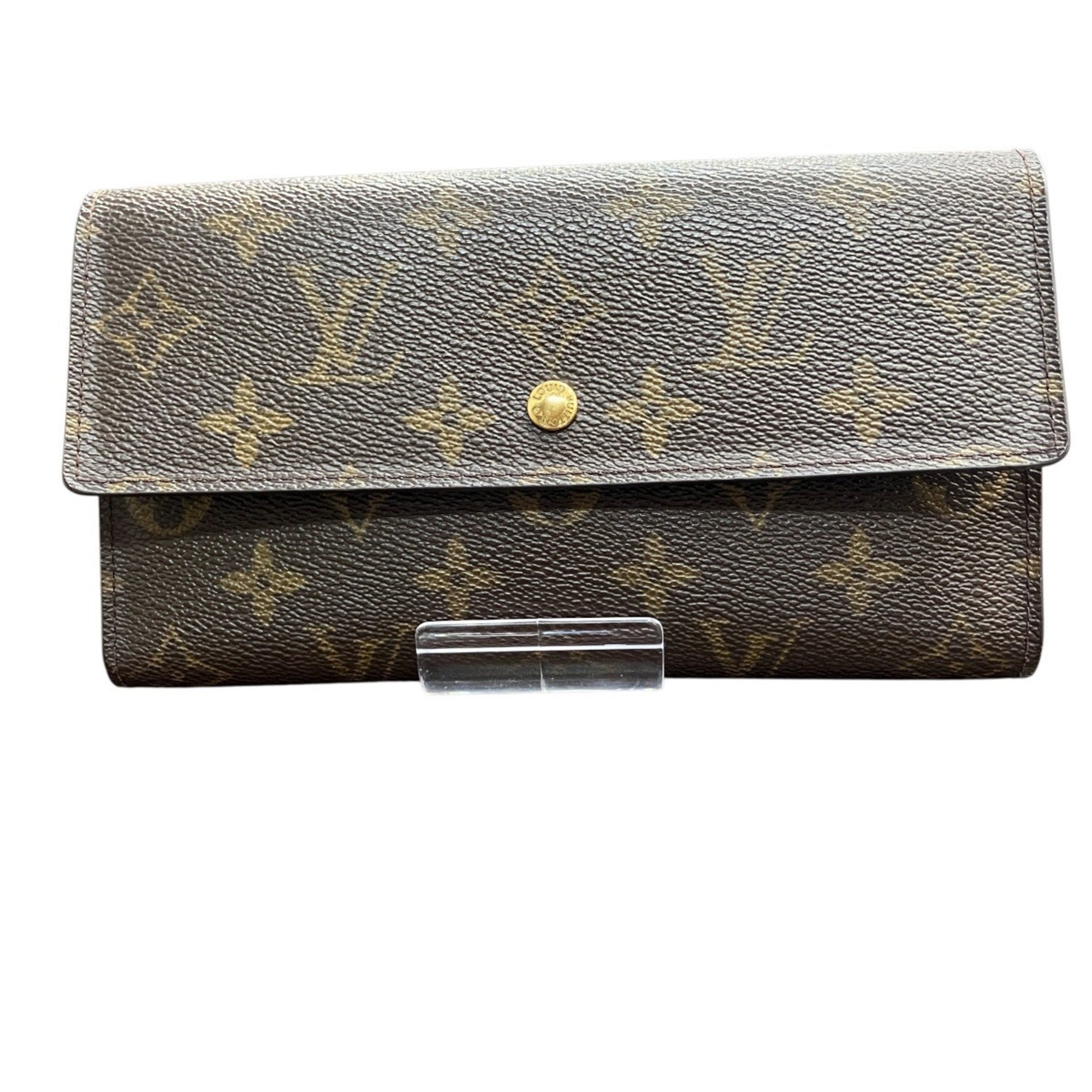 Louis Vuitton Brown Galle Monogram Monogram Long Wallet (Bi-Fold) (Pre-Owned)