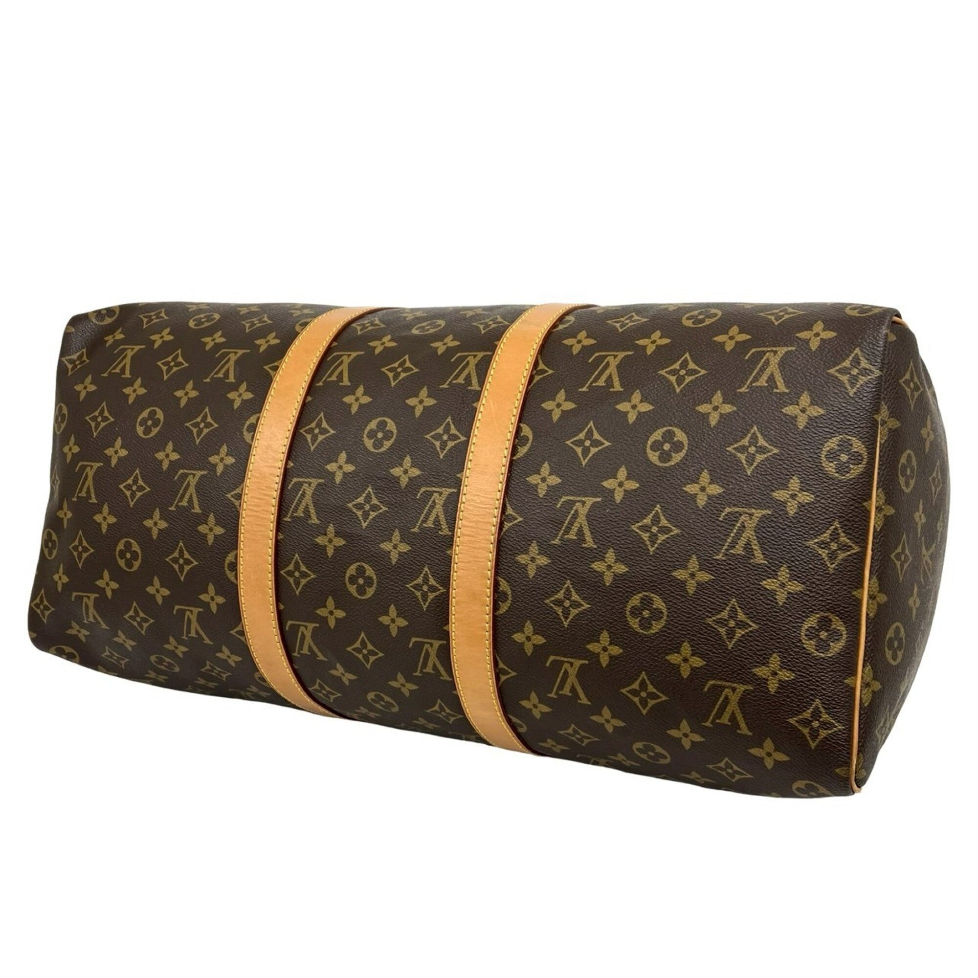 Louis Vuitton Brown Leather Pvc Boston Bag (Pre-Owned)