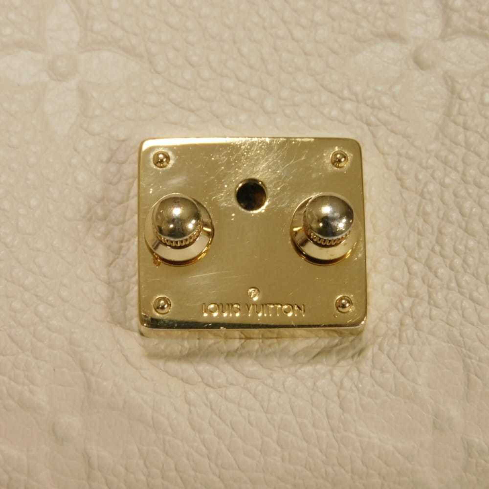 Louis Vuitton Monogram White Monogram Empreinte Leather Wallet (Tri-Fold) (Pre-Owned)